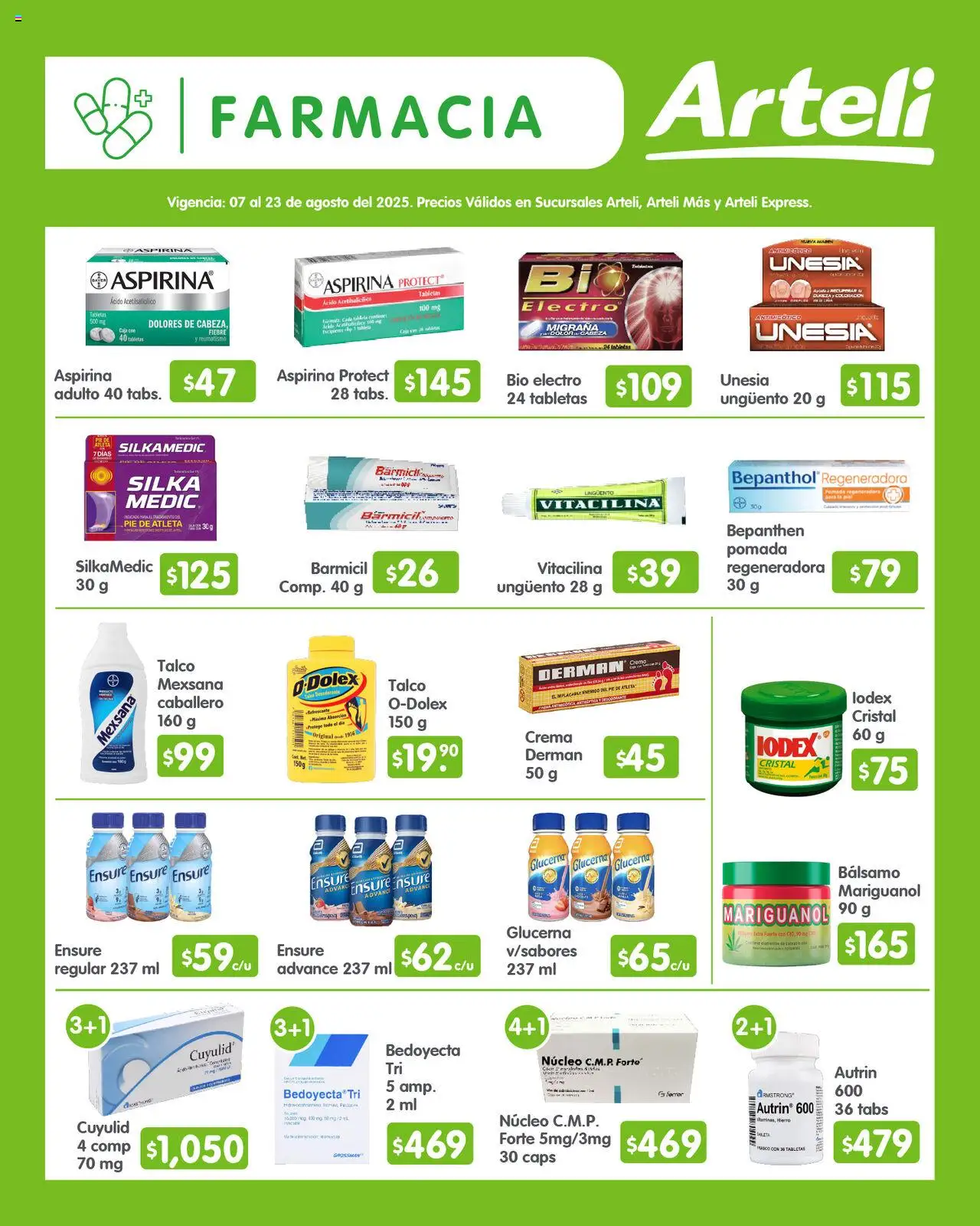 Nuevas ofertas de Arteli válidas en toda la República Mexicana desde el 07.08.2025. ¡Encuentra las mejores ofertas en Arteli - Folleto Quincenal ! | Página: 11 | Productos: Crema, Bálsamo, Pomada, Caja