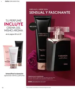 Catálogo Ésika Campaña 15 │ válido desde el 15.09.2025 | Página: 52 | Productos: Loción, Perfume, Crema