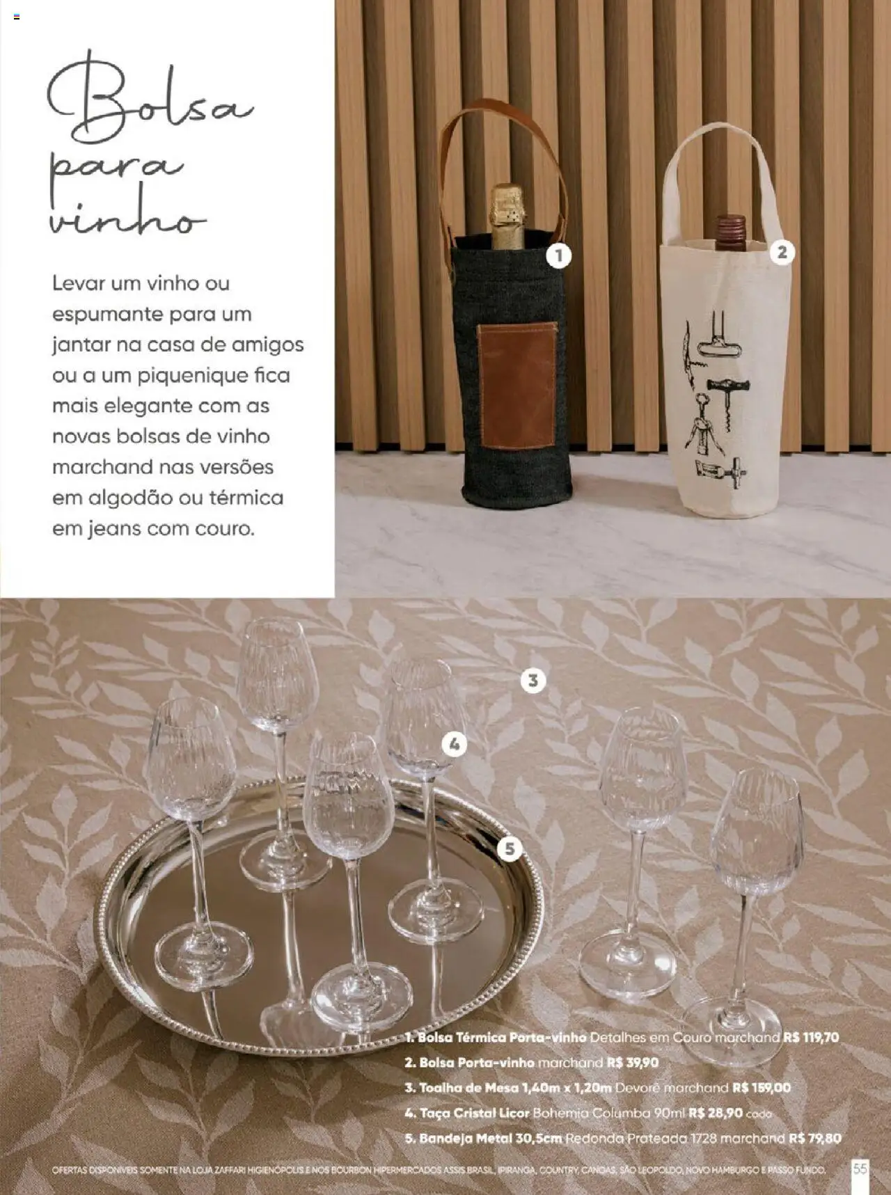 Zaffari Folheto - válido de 09.06.2025 | Página: 55 | Produtos: Espumante, Mesa, Bandeja, Bolsa