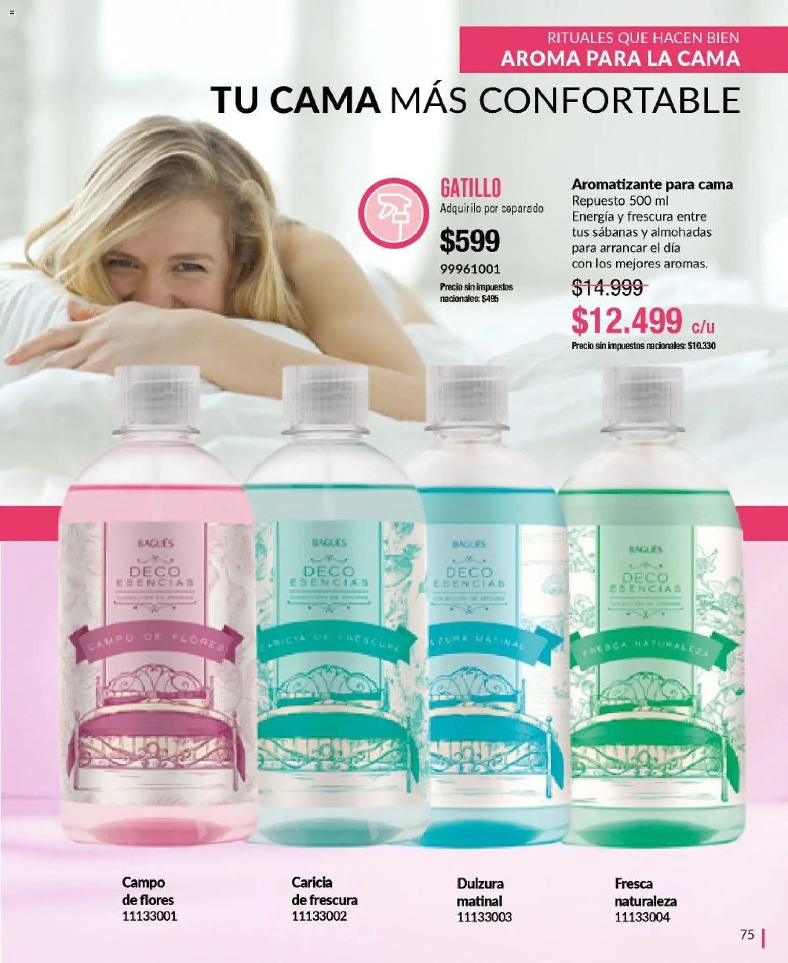 Bagués - Catálogo │ válido desde el 12.01.2026 | Página: 75 | Productos: Sabanas, Cama, Esencias