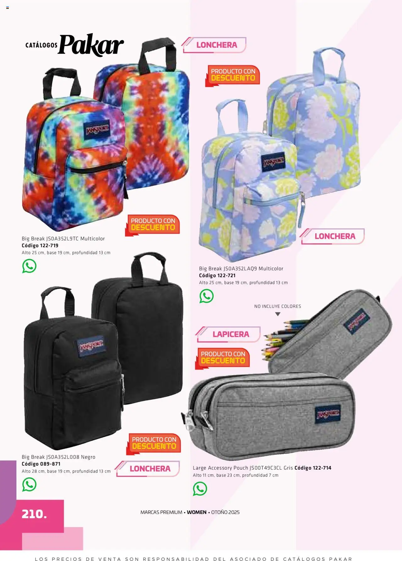 Nuevas ofertas de SC Pakar válidas en toda la República Mexicana desde el 29.08.2025. ¡Encuentra las mejores ofertas en SC Pakar - Catálogo Otoño Women! | Página: 210