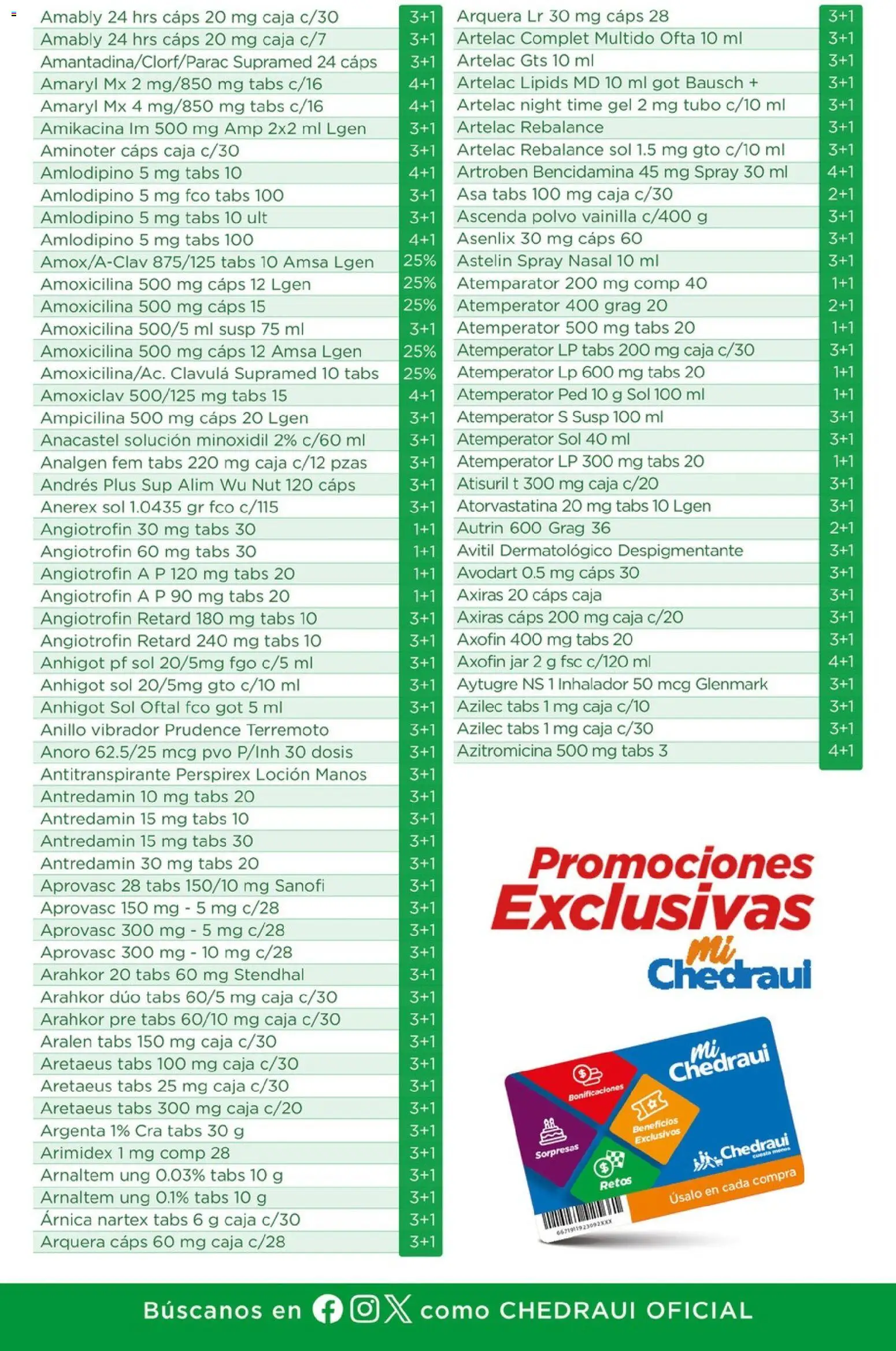 Nuevas ofertas de Chedraui válidas en toda la República Mexicana desde el 20.03.2026. ¡Encuentra las mejores ofertas en Chedraui folleto Promociones Exclusivas! | Página: 13 | Productos: Antitranspirante, Caja, Anillo, Polvo