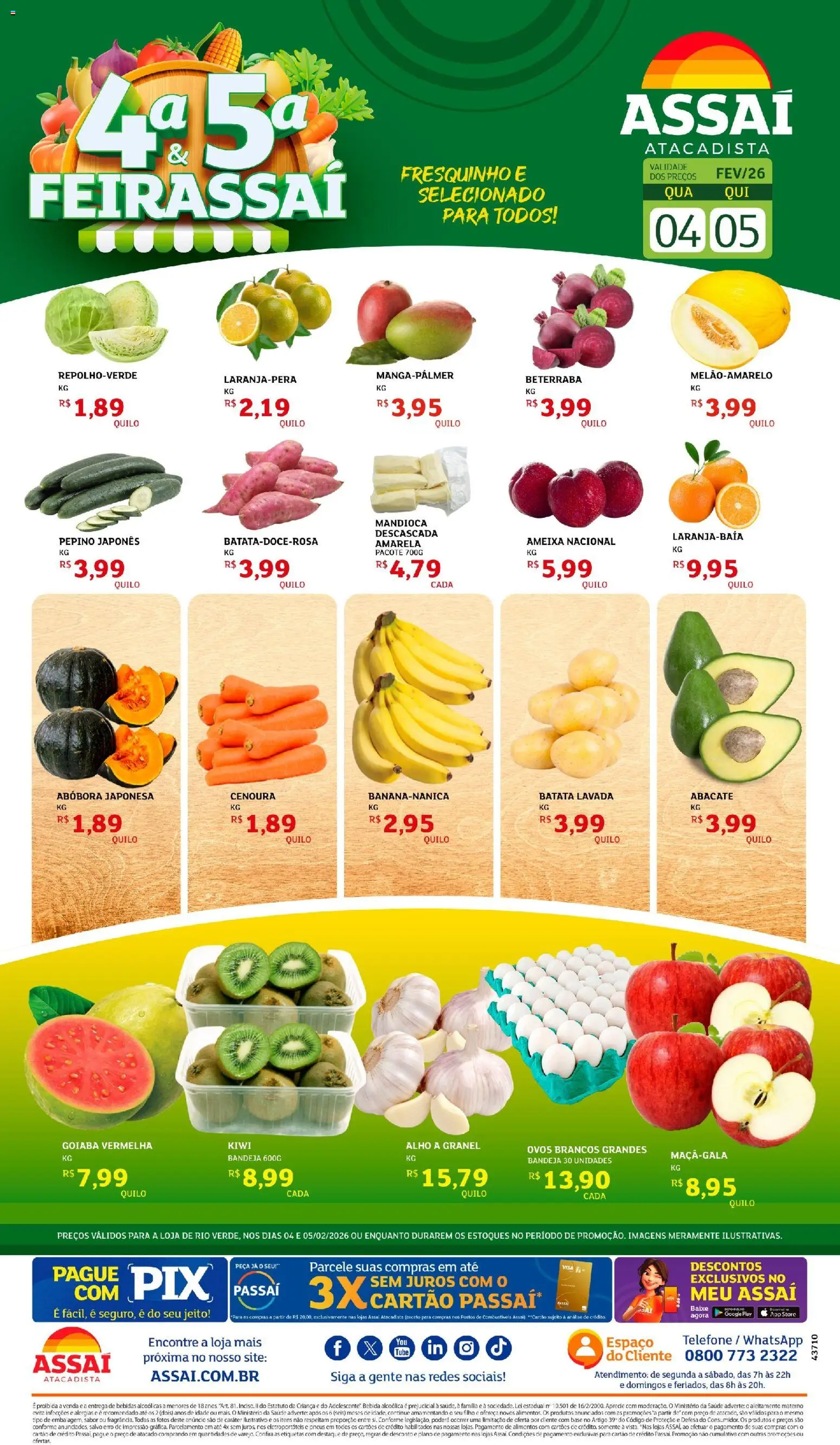 Assaí Atacadista Folheto - válido de 04.02.2026 | Página: 1