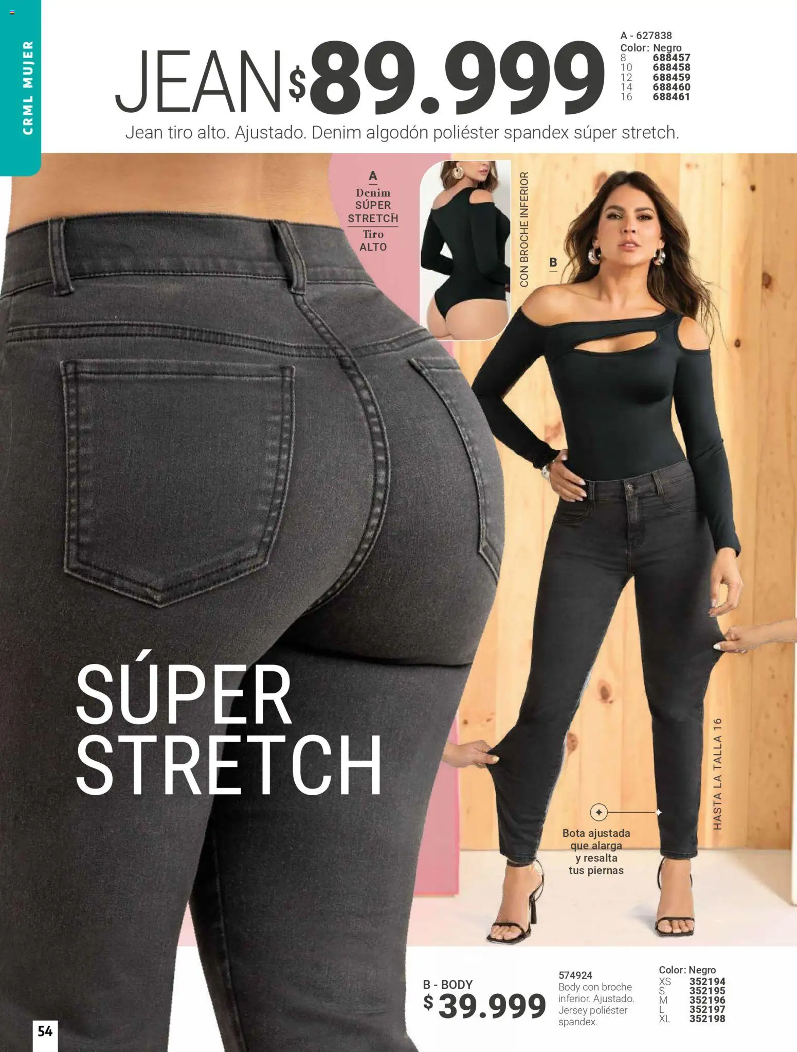 Carmel revista - valida desde el 01.05.2026 | Página: 54 | Productos: Algodón, Body, Jean