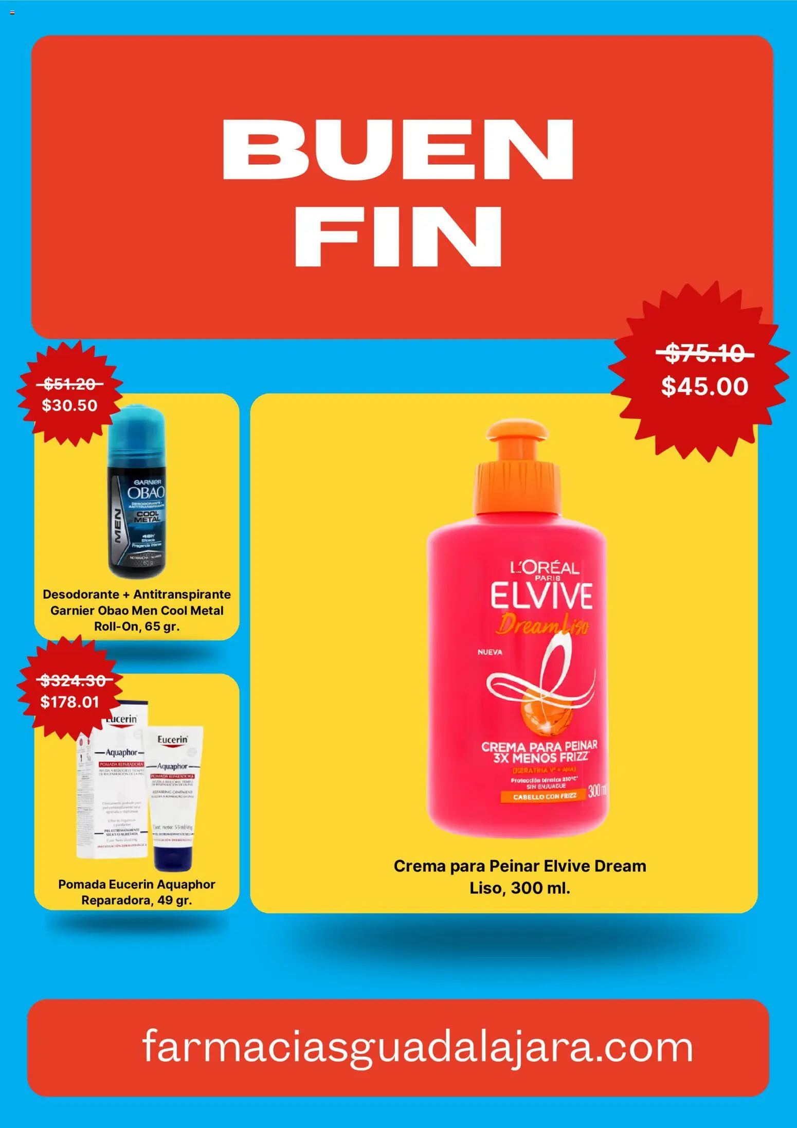 Nuevas ofertas de Farmacia Guadalajara válidas en toda la República Mexicana desde el 13.11.2025. ¡Encuentra las mejores ofertas en Farmacia Guadalajara Buen Fin ! | Página: 4 | Productos: Desodorante, Antitranspirante, Crema, Pomada