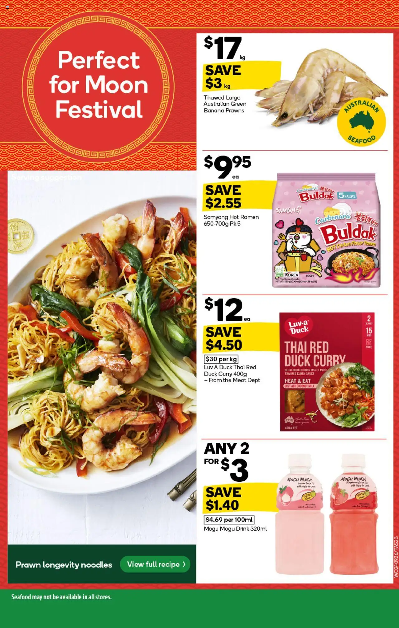 Woolworths catalogue - valid from 24.09.2025 | Page: 23 | Products: Curry, Chicken, Noodles, Prawns