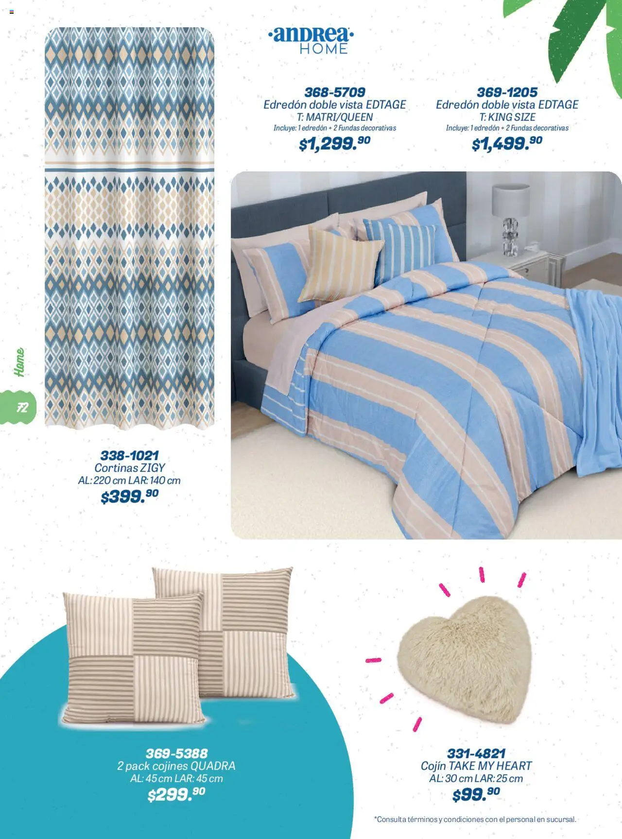 Nuevas ofertas de Andrea válidas en toda la República Mexicana desde el 22.06.2025. ¡Encuentra las mejores ofertas en Andrea catálogo Summer Time! | Página: 72 | Productos: Cortinas