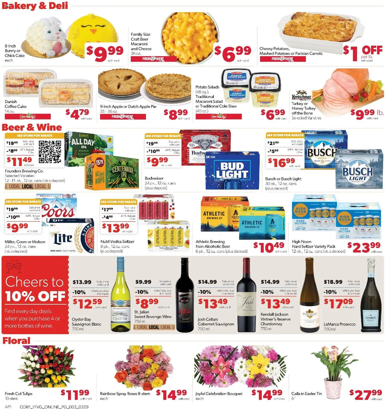Family Fare Grand ReOpening - valid from 29.03.2026 | Page: 12 | Products: Coffee, Beer, Salad, Apple Pie