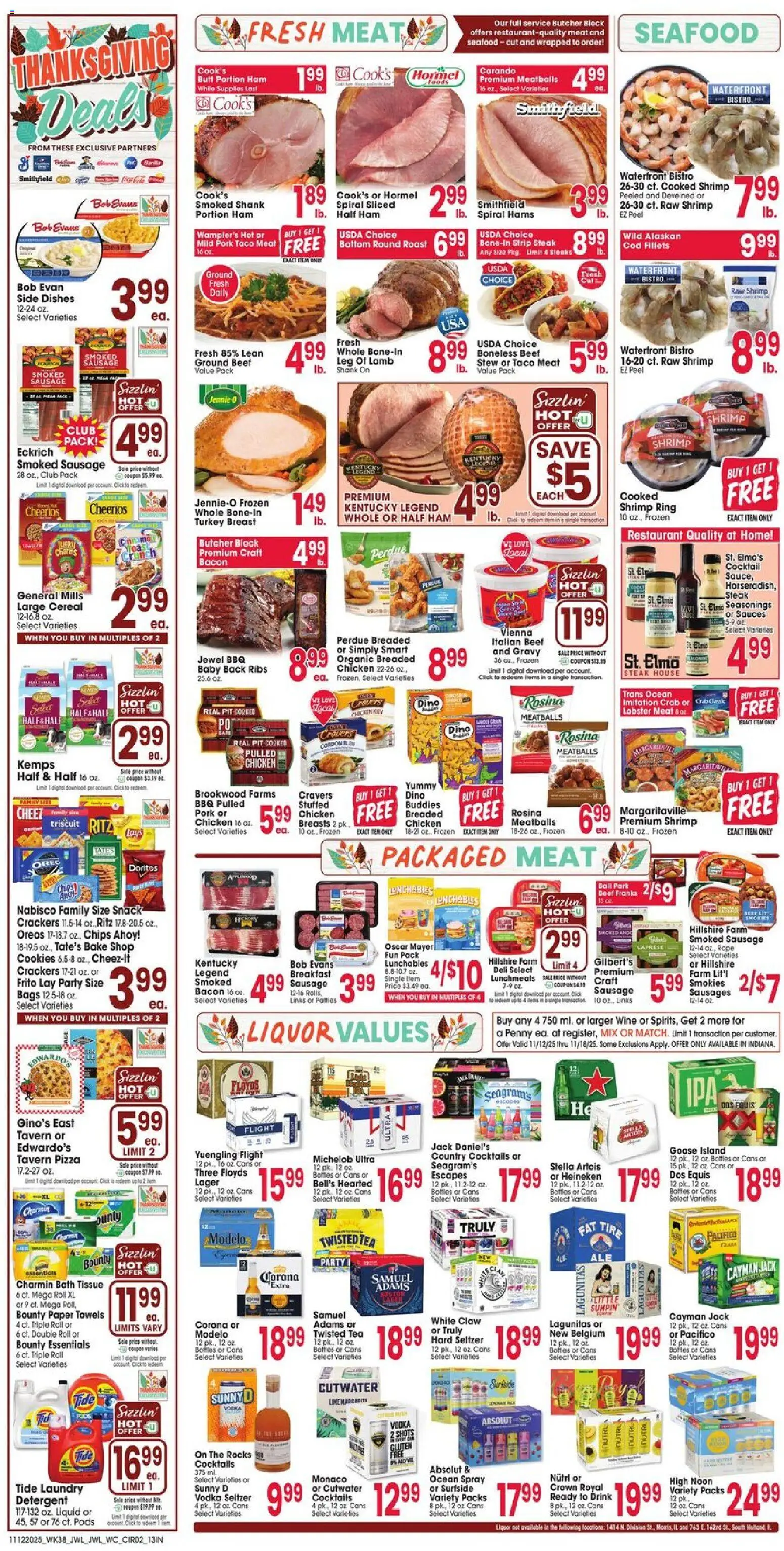 Jewel Osco Weekly Ad - IN - valid from 12.11.2025 | Page: 2 | Products: Wine, Pork, Cookies, Beet