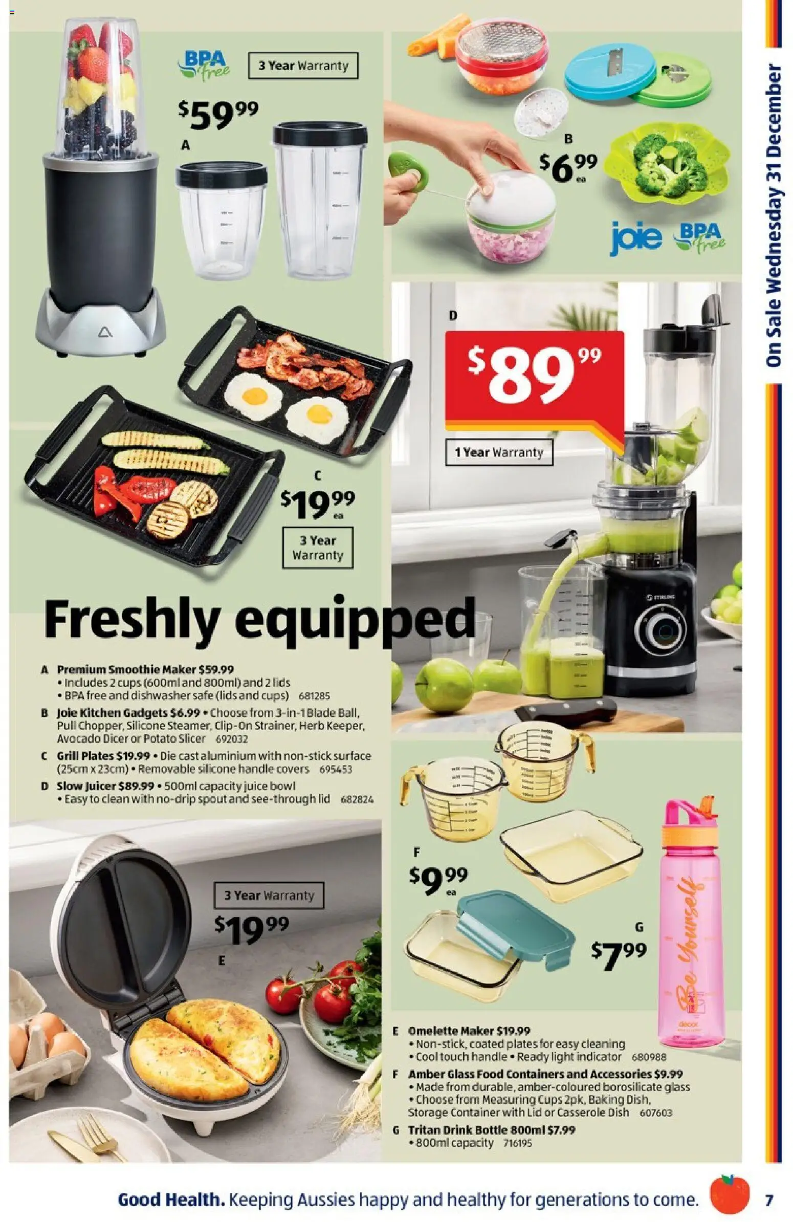 Aldi catalogue - valid from 31.12.2025 | Page: 7 | Products: Juice, Avocado, Safe, Juicer