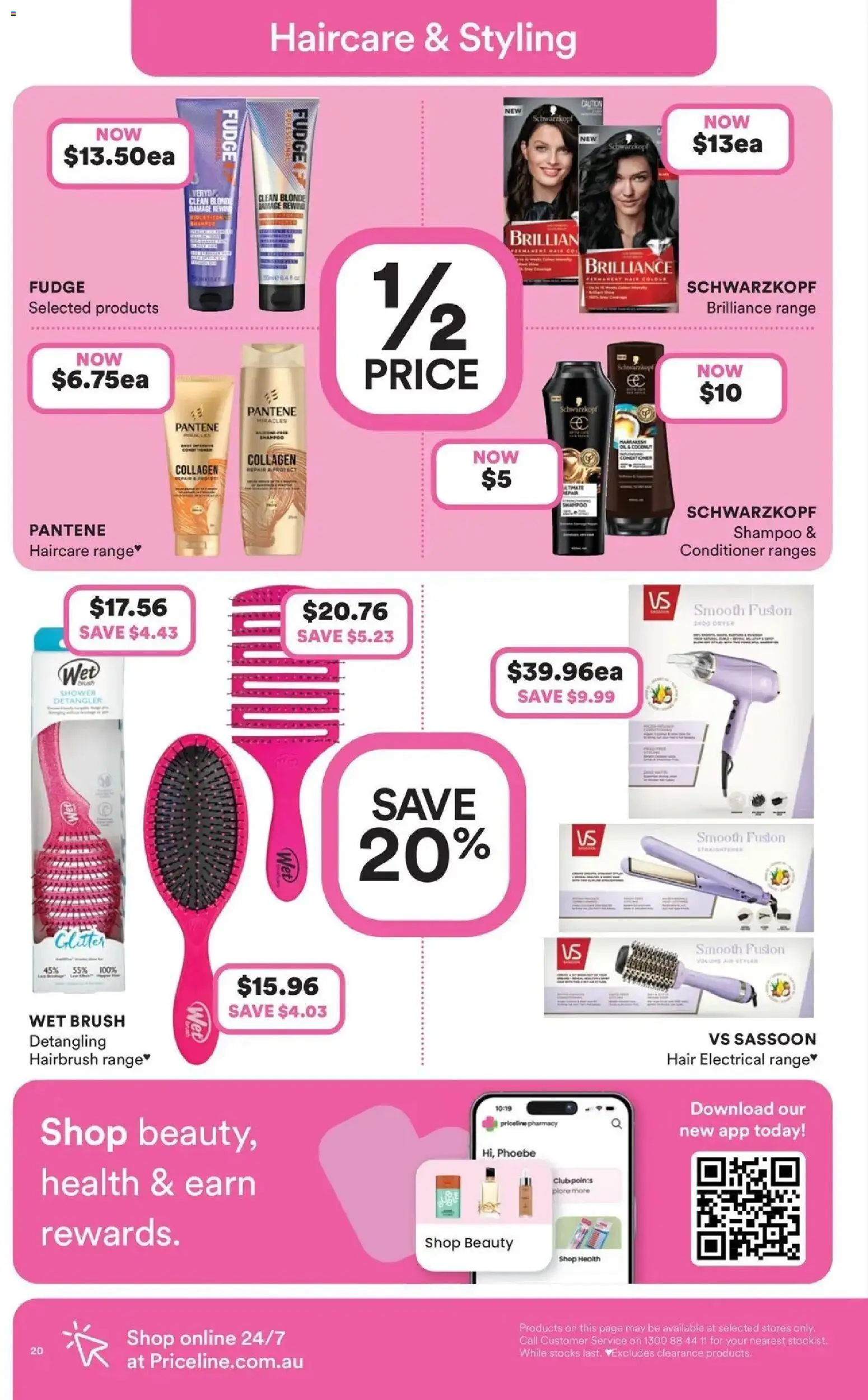 Priceline Pharmacy catalogue - valid from 23.04.2026 | Page: 20 | Products: Shower, Brush, Conditioner, Oil