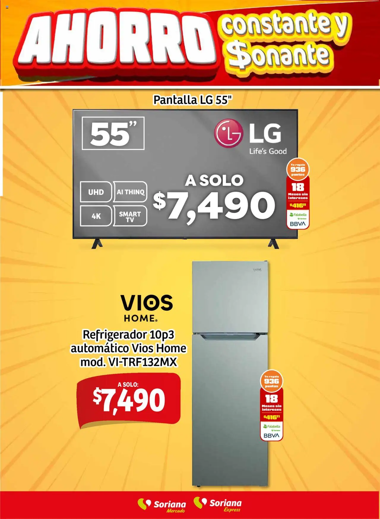 Nuevas ofertas de Soriana válidas en toda la República Mexicana desde el 07.08.2025. ¡Encuentra las mejores ofertas en Soriana - Ahorro Constante y Sonante Fin de Semana Mercado Frontera Tamaulipas! | Página: 6 | Productos: Refrigerador, Té