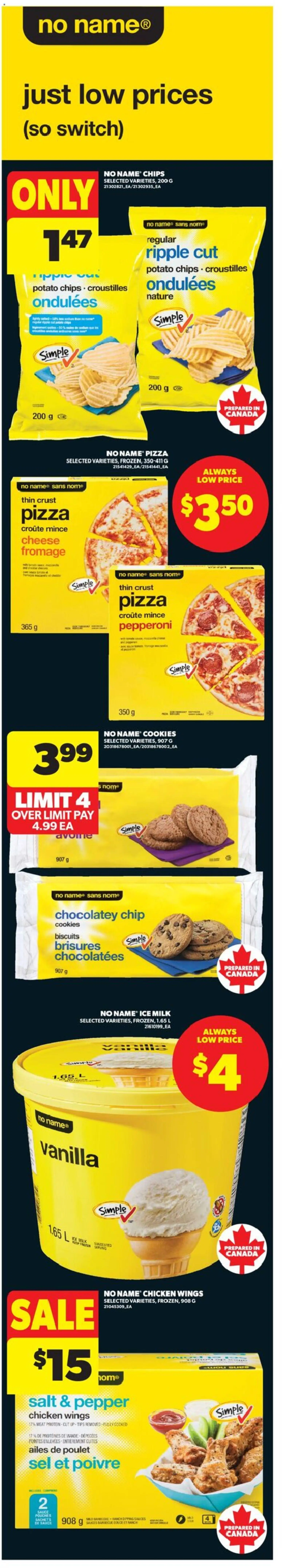 Real Canadian Superstore flyer valid from 25.12.2025 | Page: 4 | Products: Cookies, Milk, Cheese, Pizza