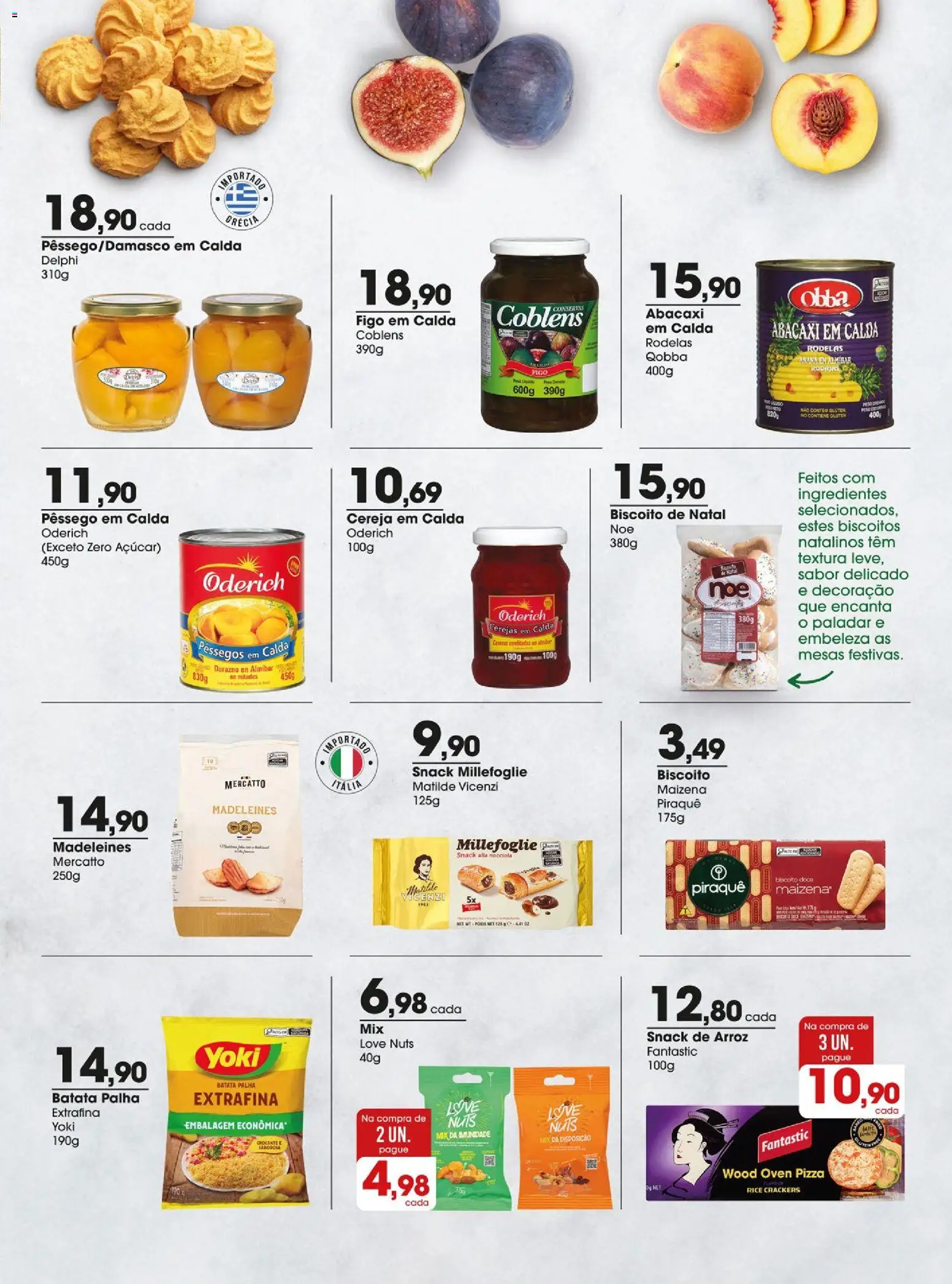 Zaffari Folheto - válido de 02.12.2025 | Página: 7 | Produtos: Pêssego, Pizza, Arroz, Açúcar