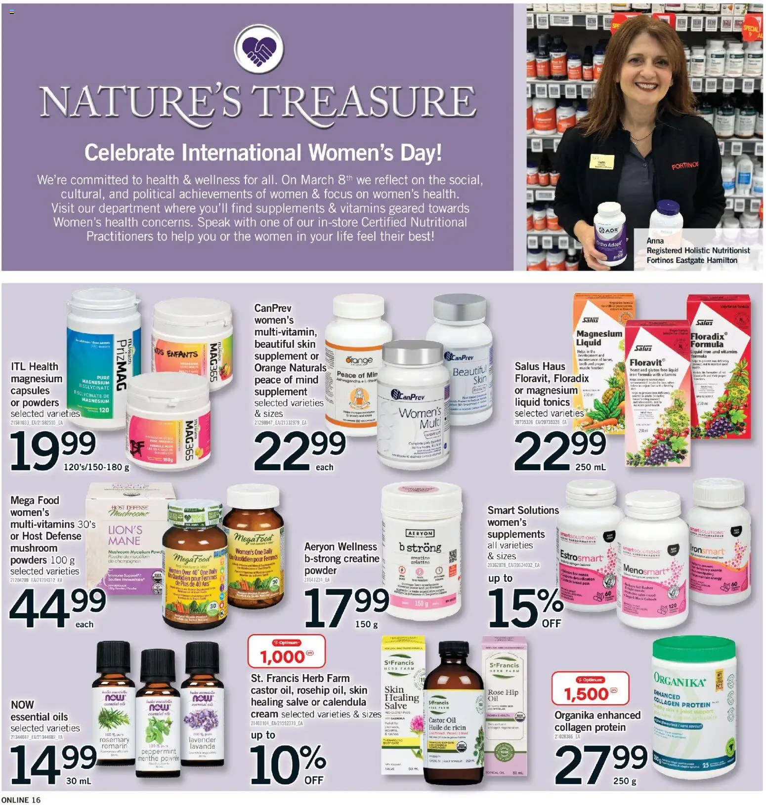 Fortinos flyer valid from 05.03.2026 | Page: 16 | Products: Cream, Iron, Powder, Oil