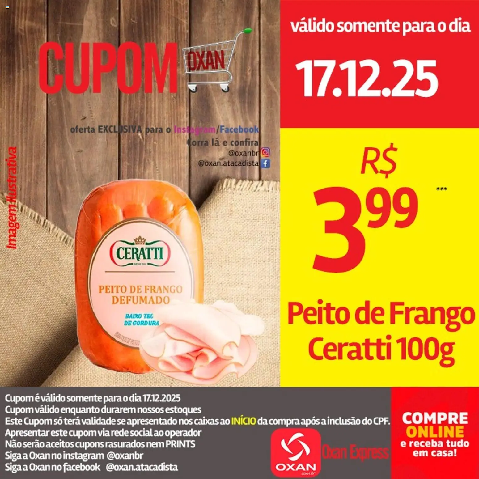 Oxan Atacadista Folheto - válido de 17.12.2025 | Página: 3 | Produtos: Baixo, Frango, Peito de frango