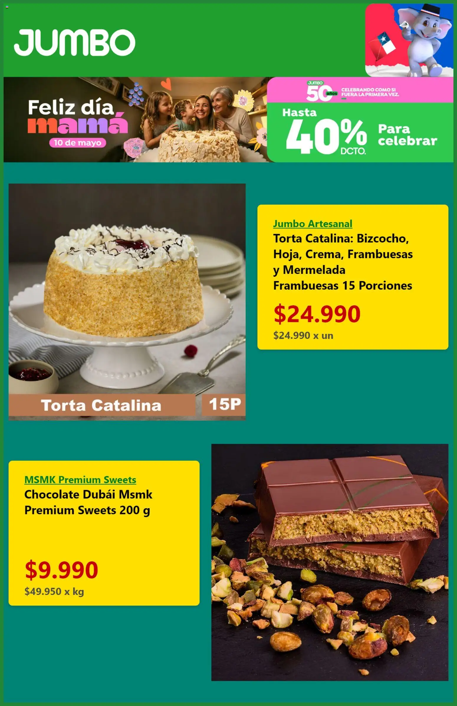 Jumbo Ofertas  │ válido desde el 28.04.2026 | Página: 4 | Productos: Torta, Mermelada, Chocolate