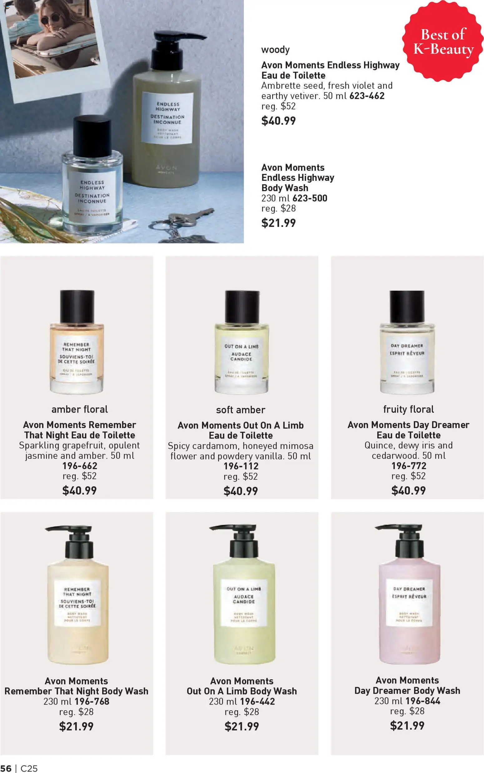 Avon flyer valid from 04.12.2025 | Page: 56 | Products: Eau de toilette, Body wash, Toilette