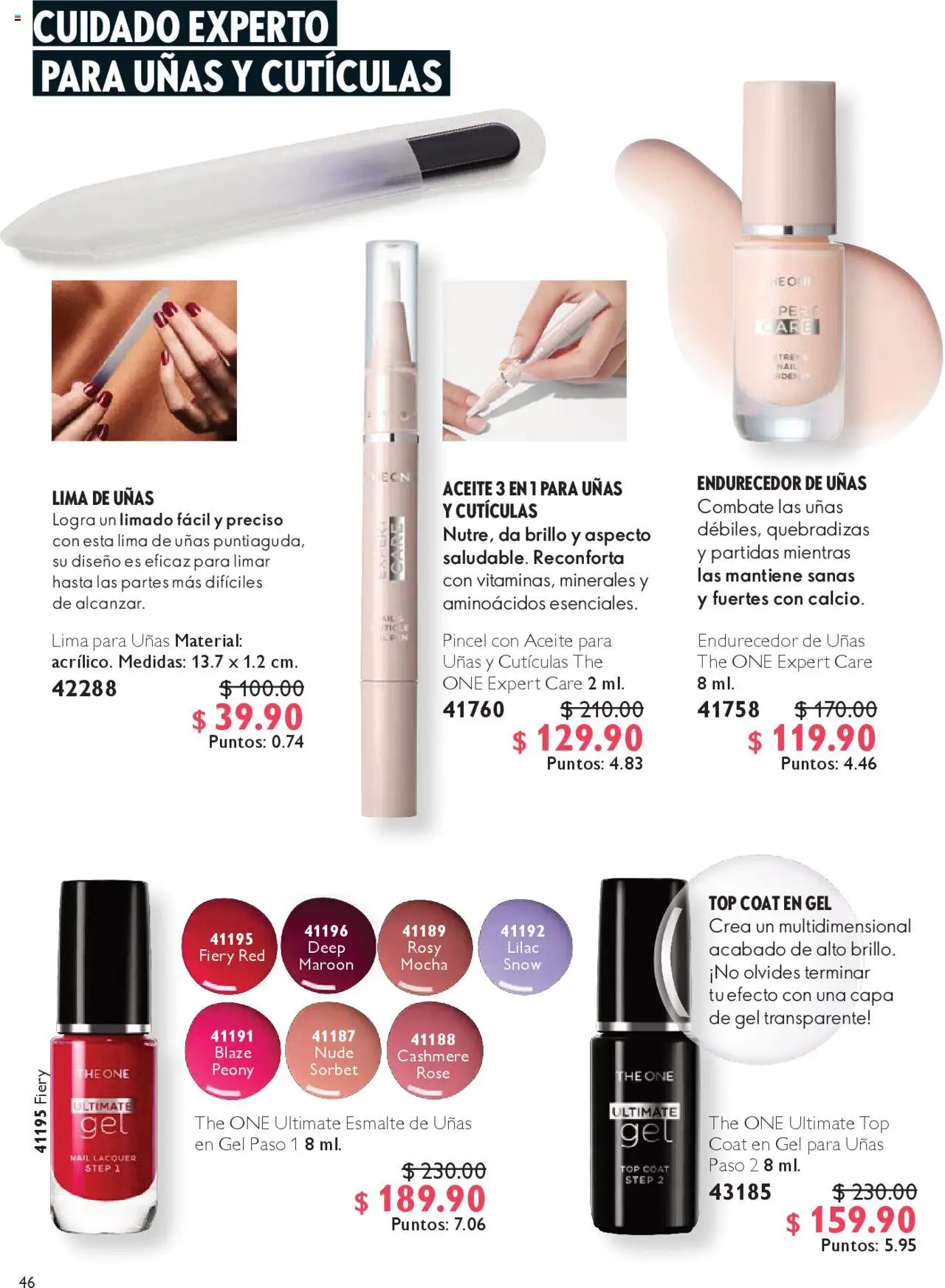 Nuevas ofertas de Oriflame válidas en toda la República Mexicana desde el 04.10.2025. ¡Encuentra las mejores ofertas en Oriflame - Campaña 14 2025! | Página: 46 | Productos: Pincel, Brillo, Aceite, Esmalte de uñas