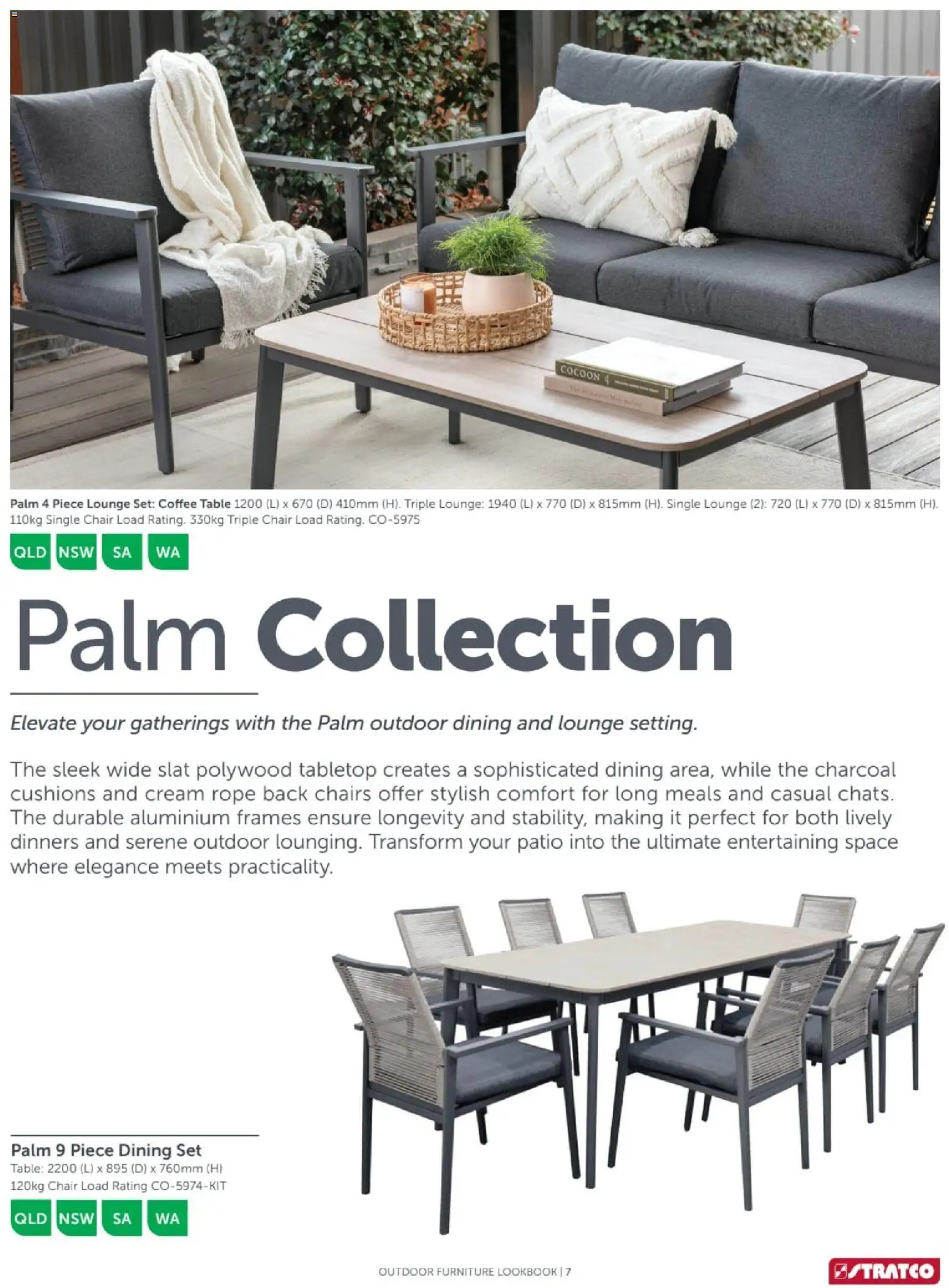 Stratco catalogue - valid from 04.12.2025 | Page: 7 | Products: Table, Chair, Coffee, Cream