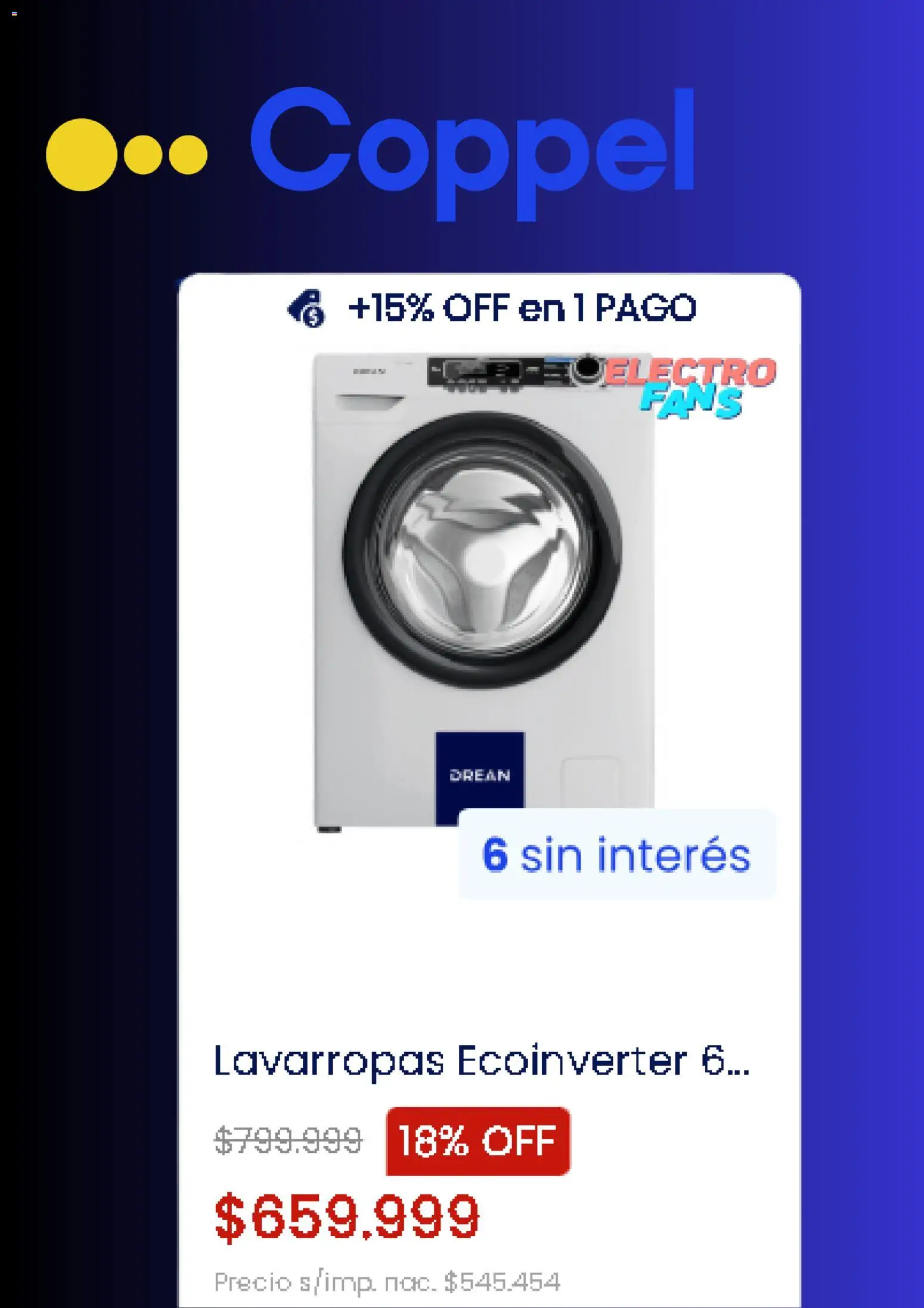 Coppel catálogo │ válido desde el 11.03.2026 | Página: 4 | Productos: Lavarropas