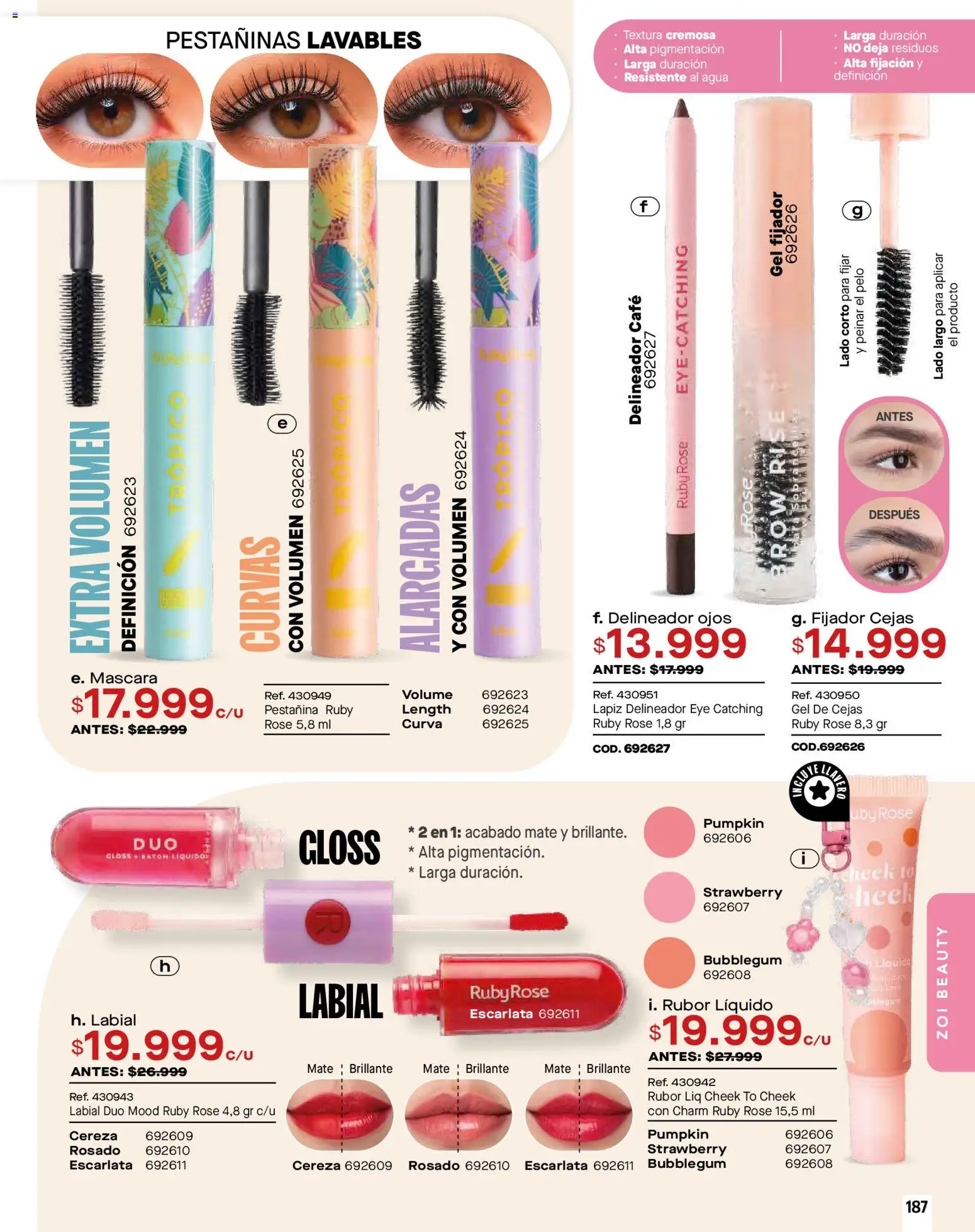 Pacifika revista - valida desde el 01.01.2026 | Página: 187 | Productos: Fijador, Rubor, Delineador, Café