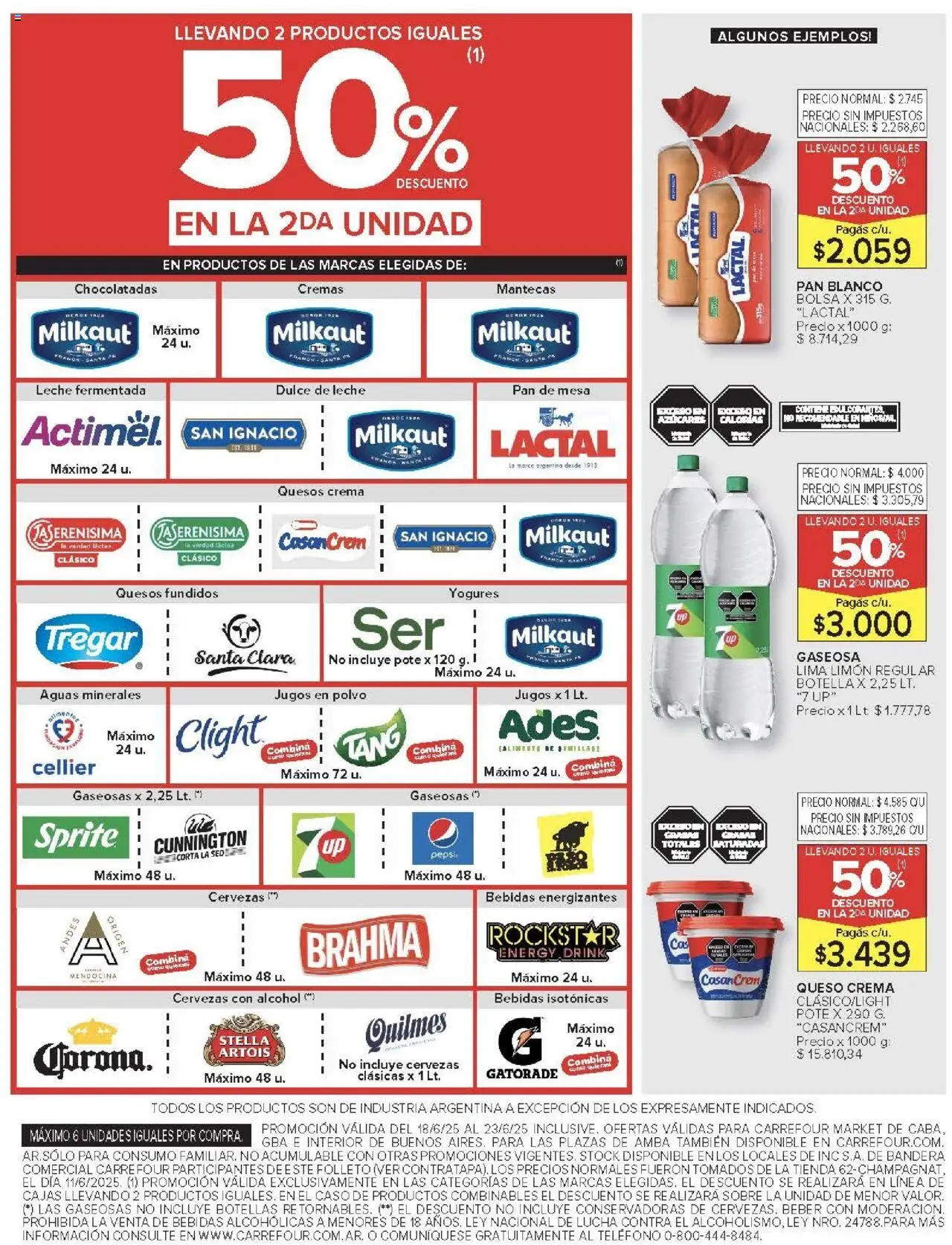 Carrefour Market catálogo │ válido desde el 18.06.2025 | Página: 5 | Productos: Teléfono, Mesa, Edulcorante, Crema