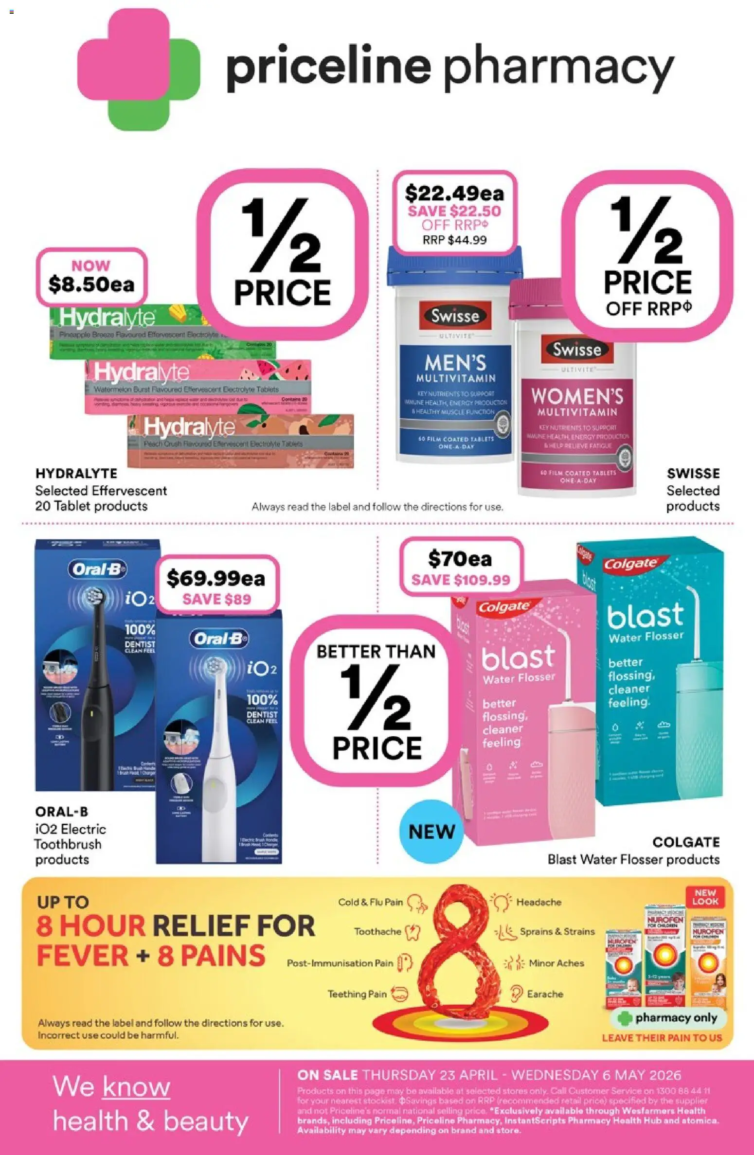Priceline Pharmacy catalogue - valid from 23.04.2026 | Page: 36 | Products: Toothbrush, Tablet, Nutrients, Tablets