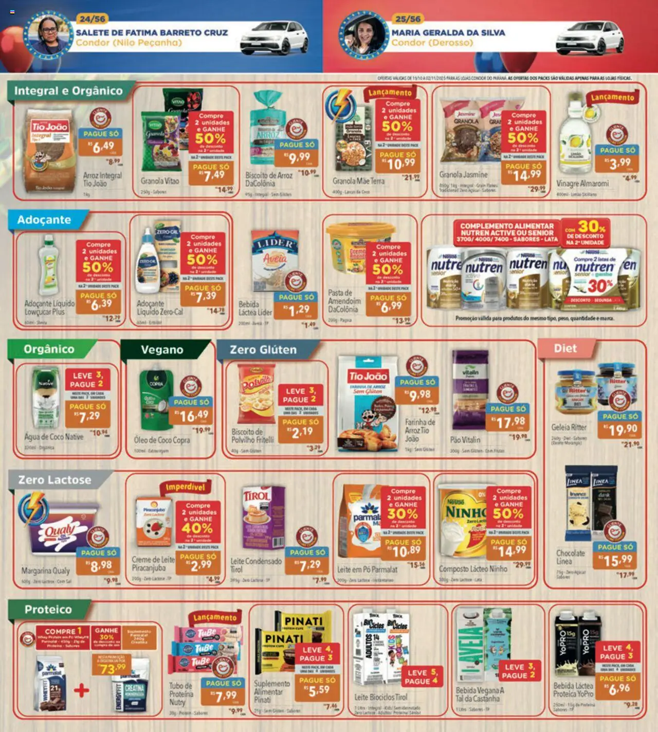 Supermercados Condor Folheto - válido de 15.10.2025 | Página: 16 | Produtos: Água de coco, Granola, Aveia, Sal