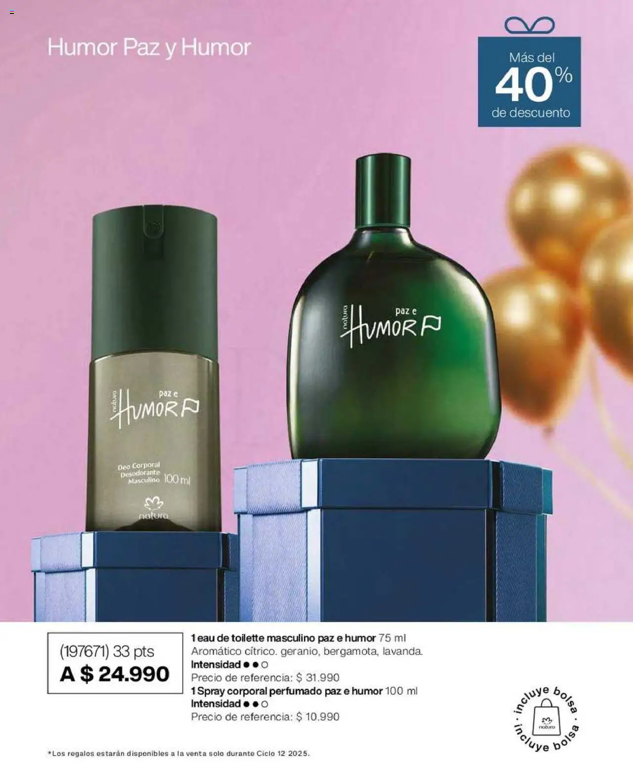 Natura catálogo │ válido desde el 22.07.2025 | Página: 11 | Productos: Bolsa, Eau de toilette, Desodorante