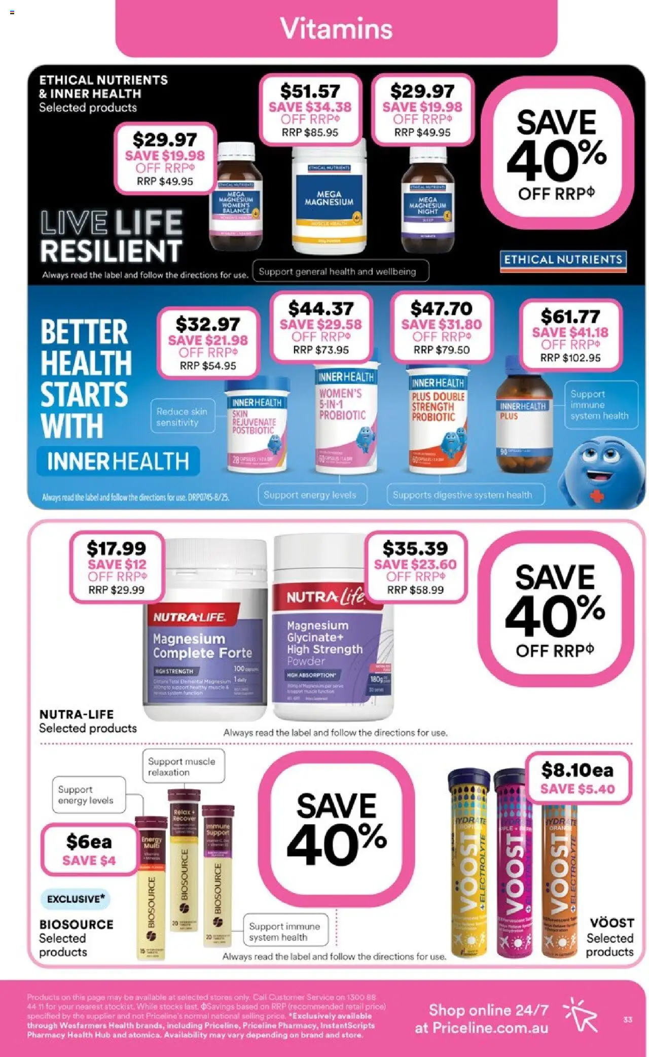 Priceline Pharmacy catalogue - valid from 16.10.2025 | Page: 33 | Products: Powder, Nutrients