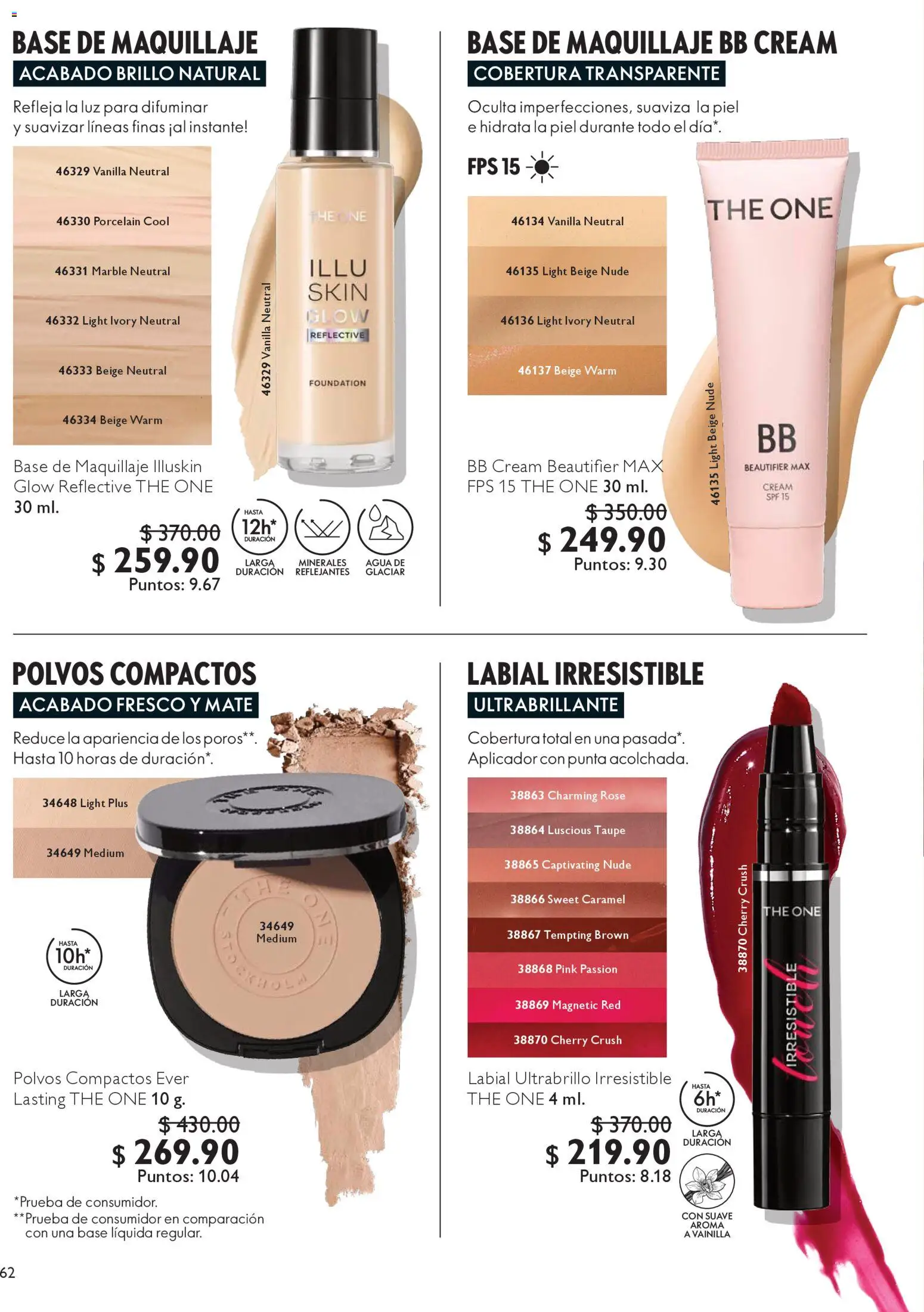 Nuevas ofertas de Oriflame válidas en toda la República Mexicana desde el 06.12.2025. ¡Encuentra las mejores ofertas en Oriflame campaña 12 2025! | Página: 62 | Productos: Base de maquillaje, Agua, Brillo, Maquillaje