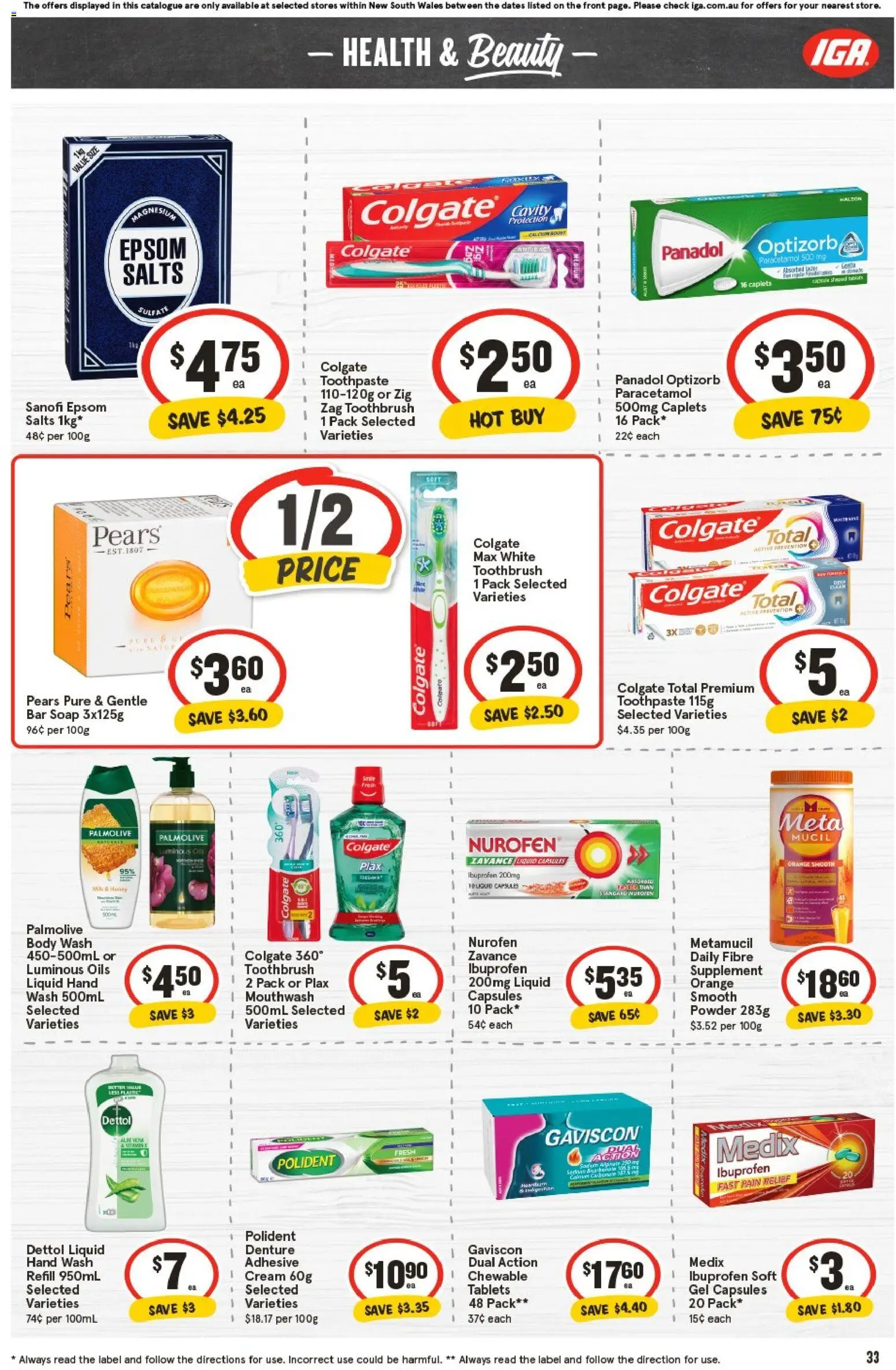 IGA catalogue - valid from 29.10.2025 | Page: 32 | Products: Soap, Toothpaste, Cream, Hand wash