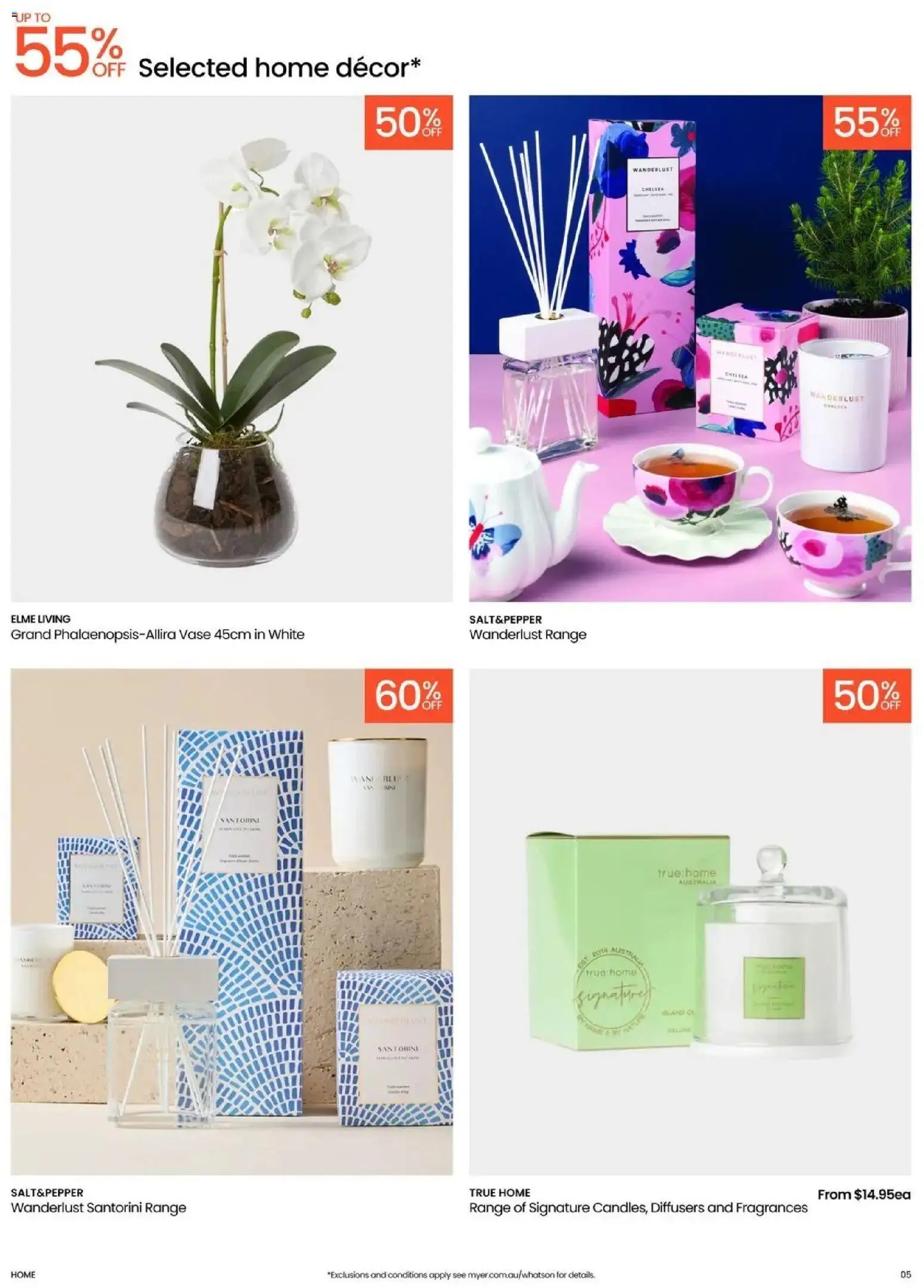 Myer catalogue - valid from 07.04.2026 | Page: 5 | Products: Vase, Diffusers