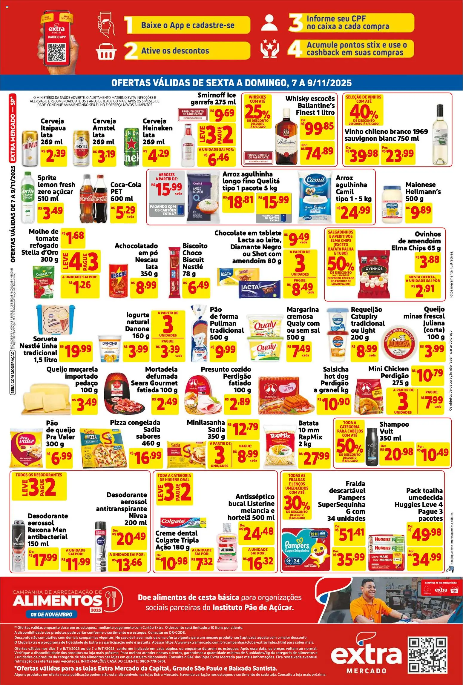 Extra Folheto - válido de 07.11.2025 | Página: 2 | Produtos: Melancia, Caixa, Cesta, Pão