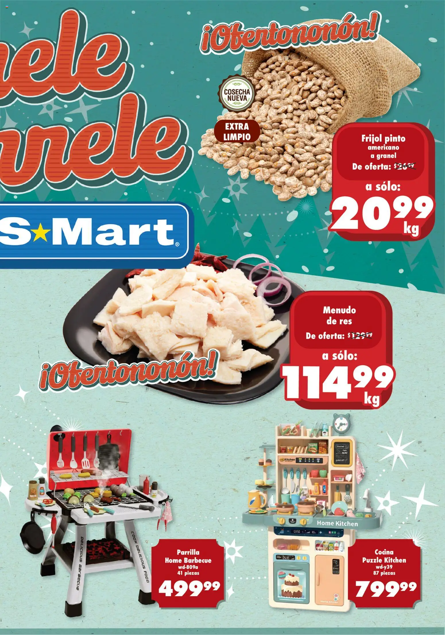 Nuevas ofertas de S-Mart válidas en toda la República Mexicana desde el 05.12.2025. ¡Encuentra las mejores ofertas en S-Mart folleto Juárez! | Página: 3 | Productos: Pizza, Res, Cocina, Parrilla