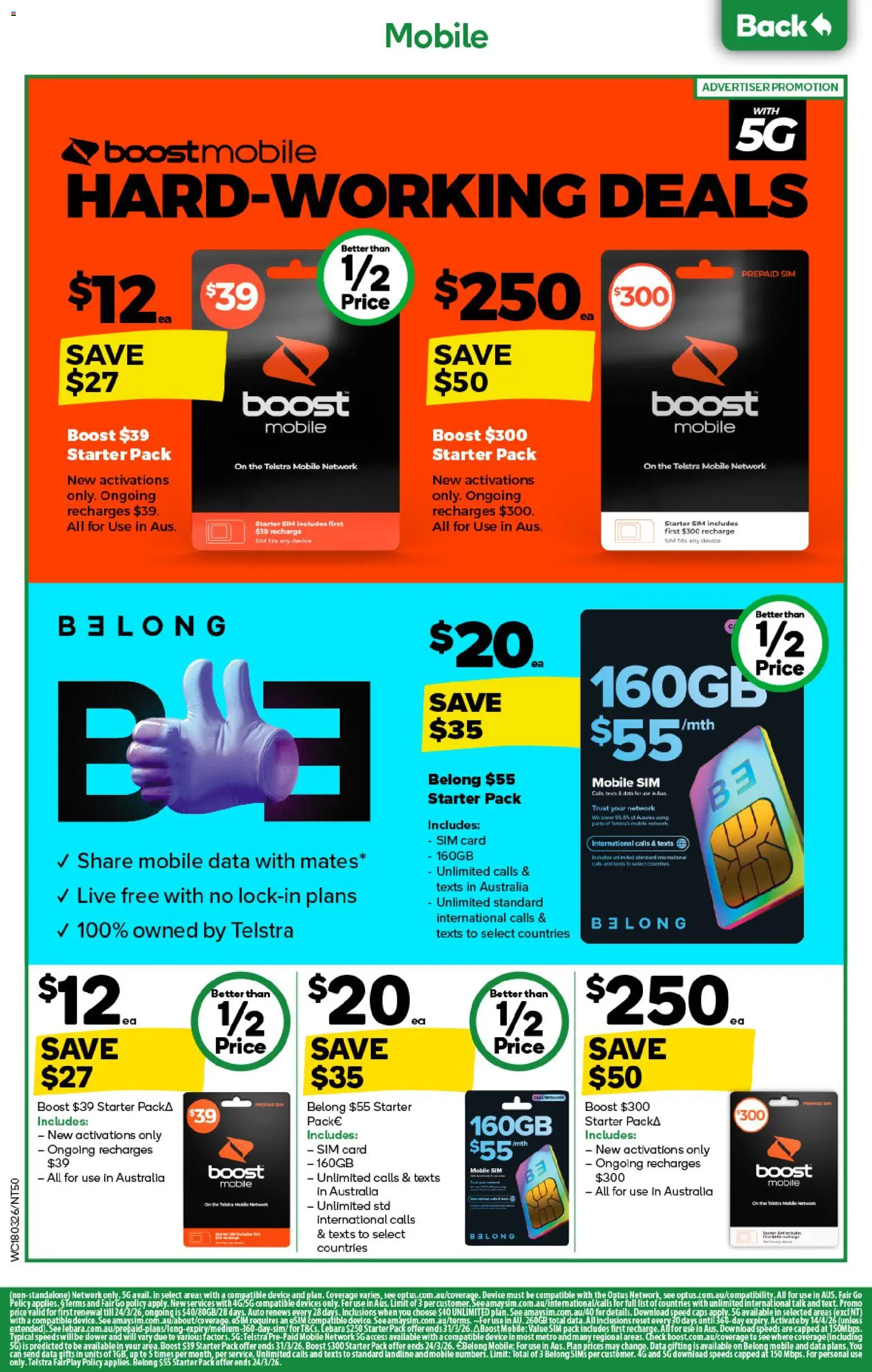 Woolworths catalogue - valid from 18.03.2026 | Page: 50 | Products: Device, Mobile