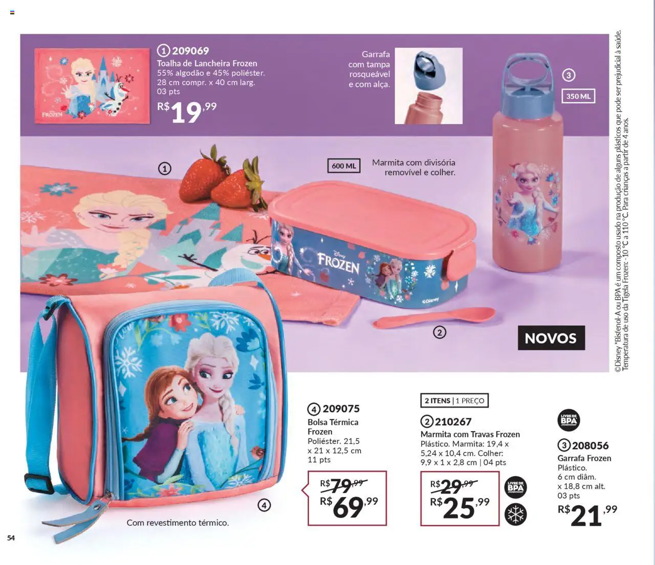 Avon Folheto - válido de 13.06.2025 | Página: 54 | Produtos: Lancheira, Algodão, Bolsa, Tigela