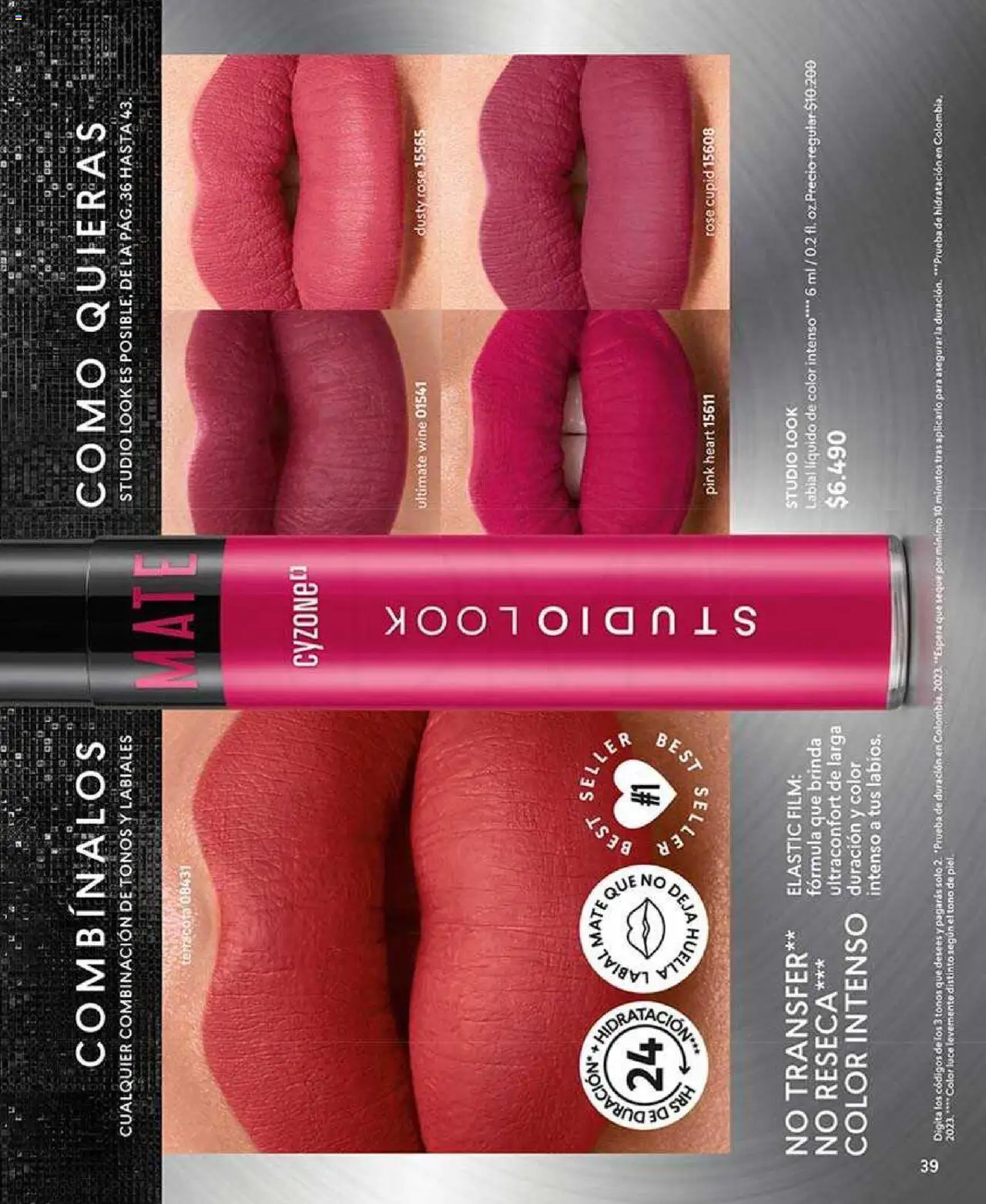 Catálogo CyZone Campaña 10 │ válido desde el 02.06.2025 | Página: 39 | Productos: Mate, Labial