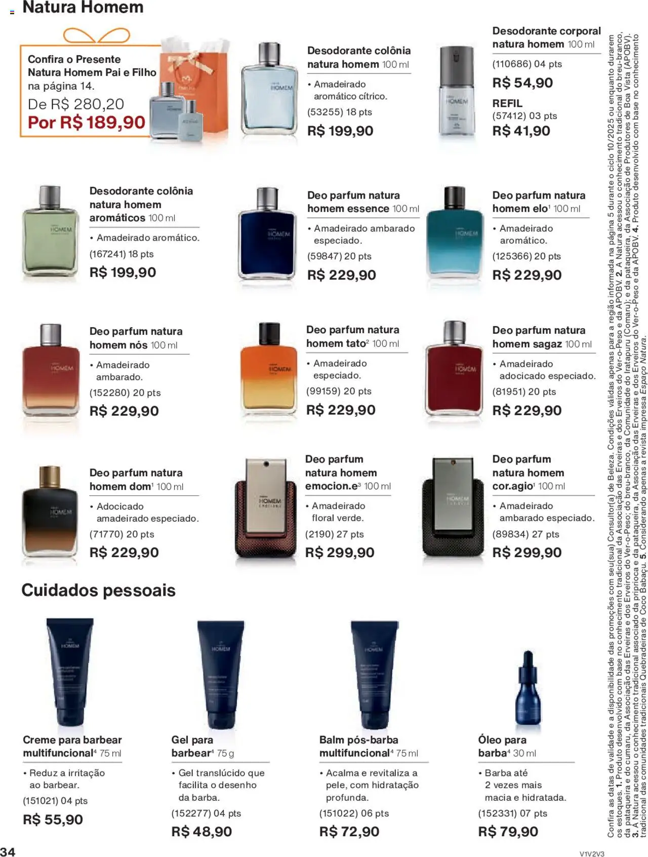 Natura Folheto - válido de 05.06.2025 | Página: 34 | Produtos: Desodorante, Revista, Óleo, Base