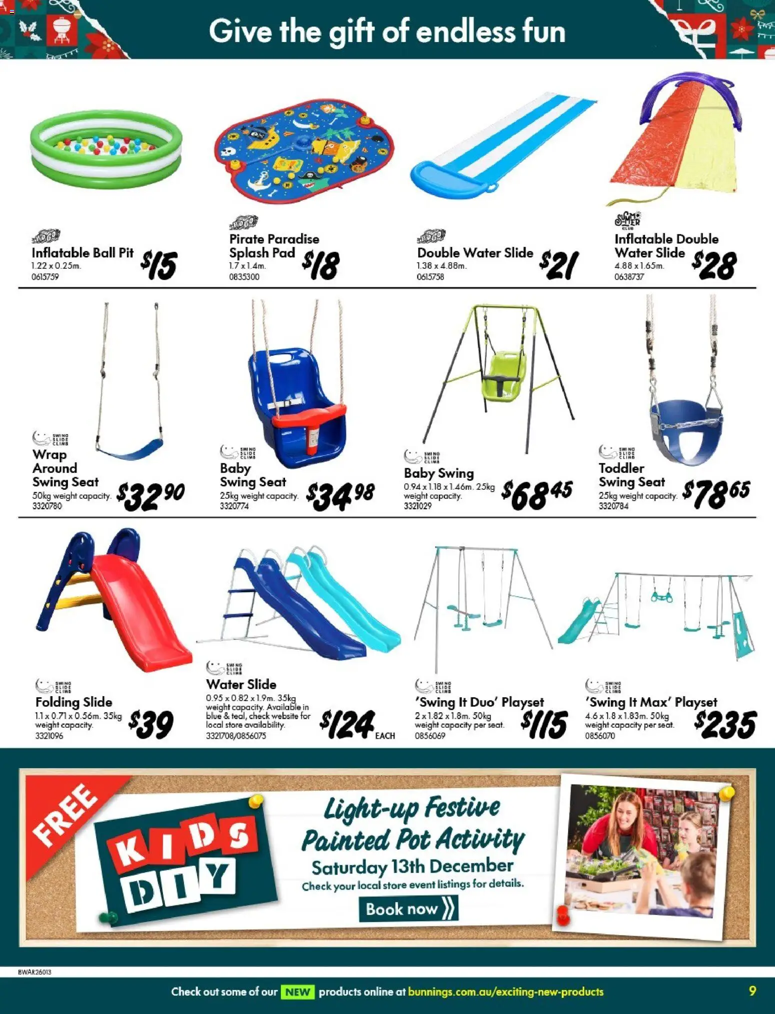 Bunnings Warehouse catalogue - valid from 03.12.2025 | Page: 9 | Products: Pot, Water, Weight
