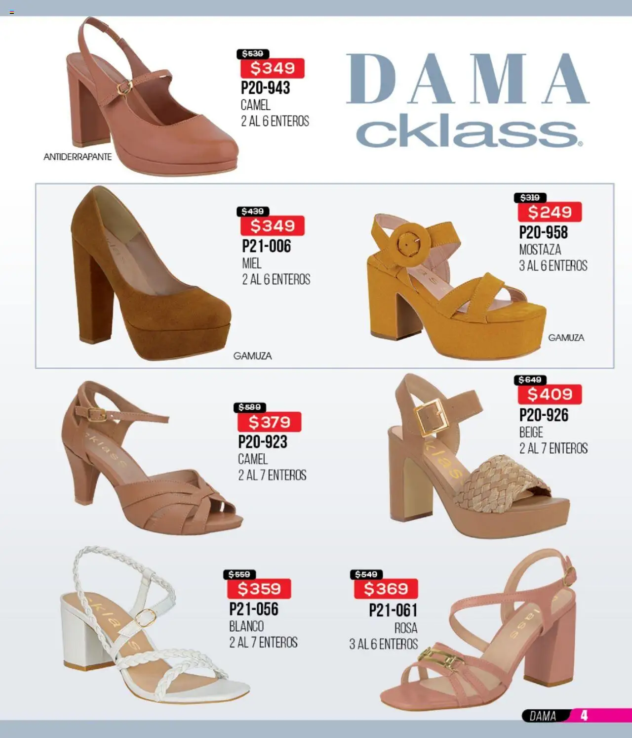 Nuevas ofertas de Cklass válidas en toda la República Mexicana desde el 09.09.2025. ¡Encuentra las mejores ofertas en Cklass - Catálogo Liquidacion Calzado! | Página: 5 | Productos: Mostaza, Gamuza
