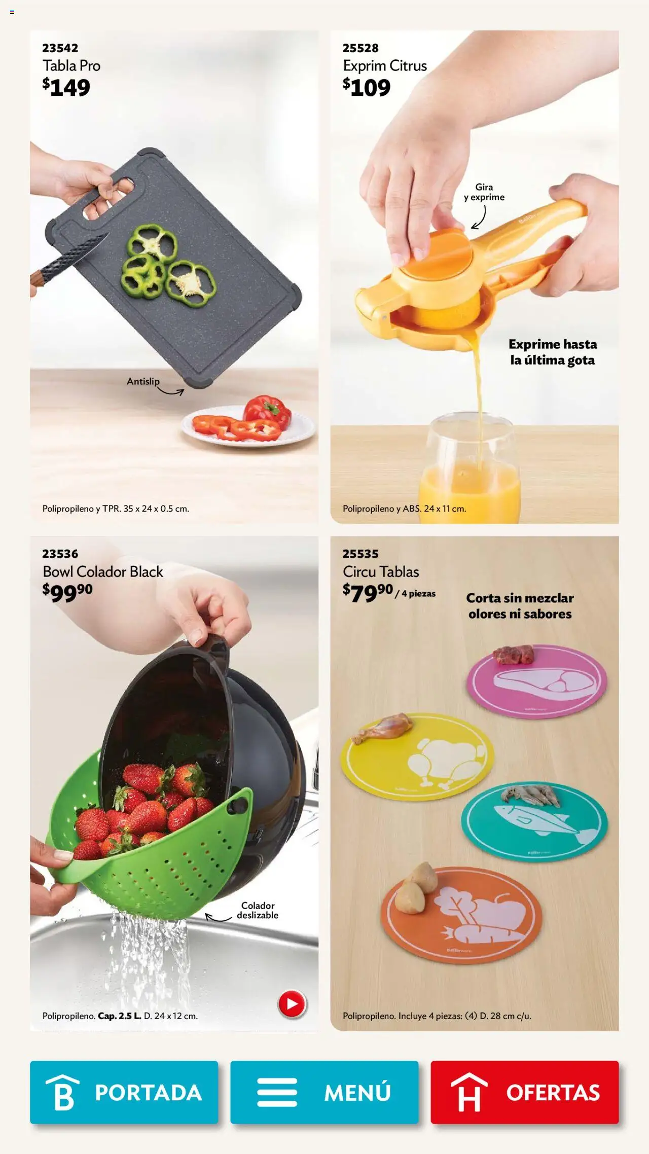 Nuevas ofertas de Betterware válidas en toda la República Mexicana desde el 29.09.2025. ¡Encuentra las mejores ofertas en Betterware - Campaña 10 2025! | Página: 43 | Productos: Colador, Bowl