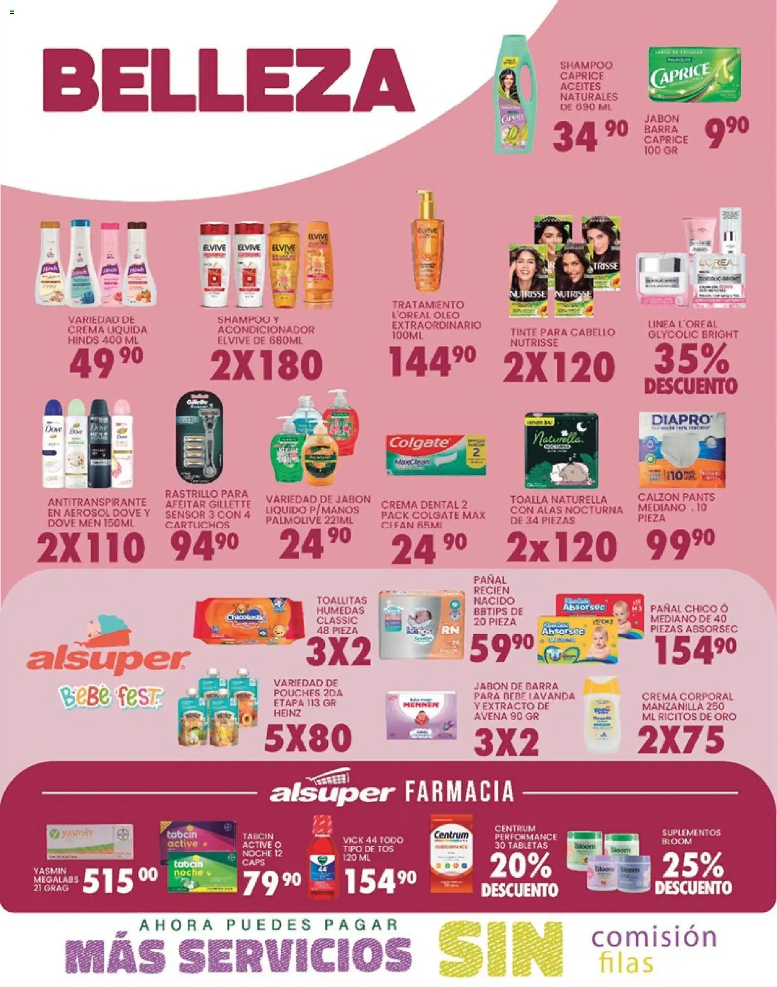 Nuevas ofertas de Alsuper válidas en toda la República Mexicana desde el 20.02.2026. ¡Encuentra las mejores ofertas en Alsuper folleto Laguna! | Página: 4 | Productos: Jabón líquido, Toallitas húmedas, Pants, Crema corporal