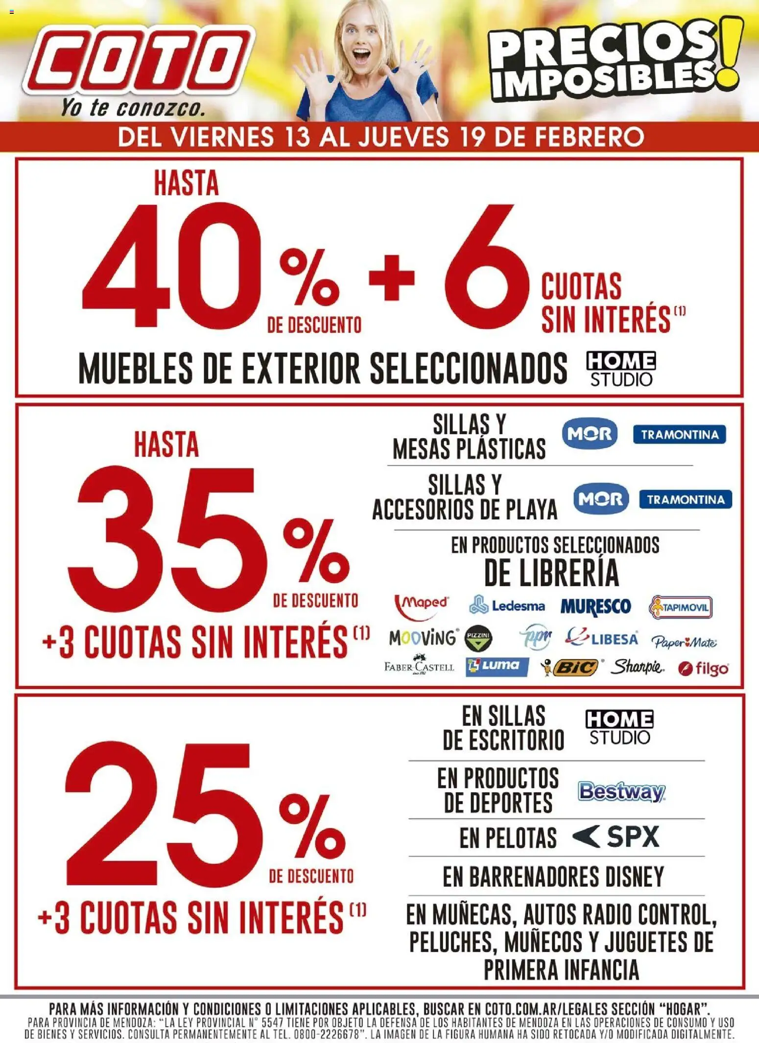 Coto - Hogar │ válido desde el 13.02.2026 | Página: 1 | Productos: Radio, Escritorio, Mate, Té