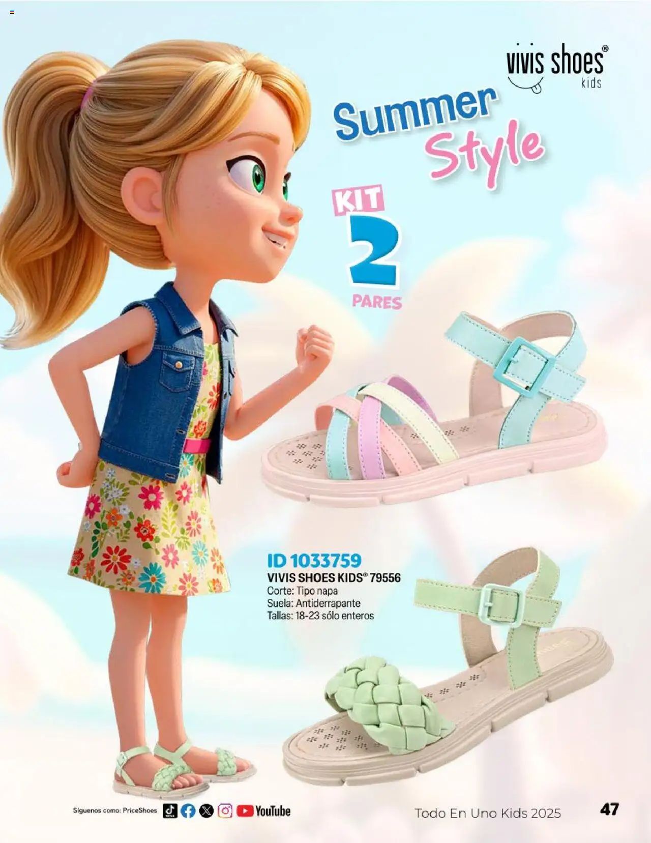 Nuevas ofertas de Price Shoes válidas en toda la República Mexicana desde el 23.04.2025. ¡Encuentra las mejores ofertas en Price Shoes catálogo Kids! | Página: 47