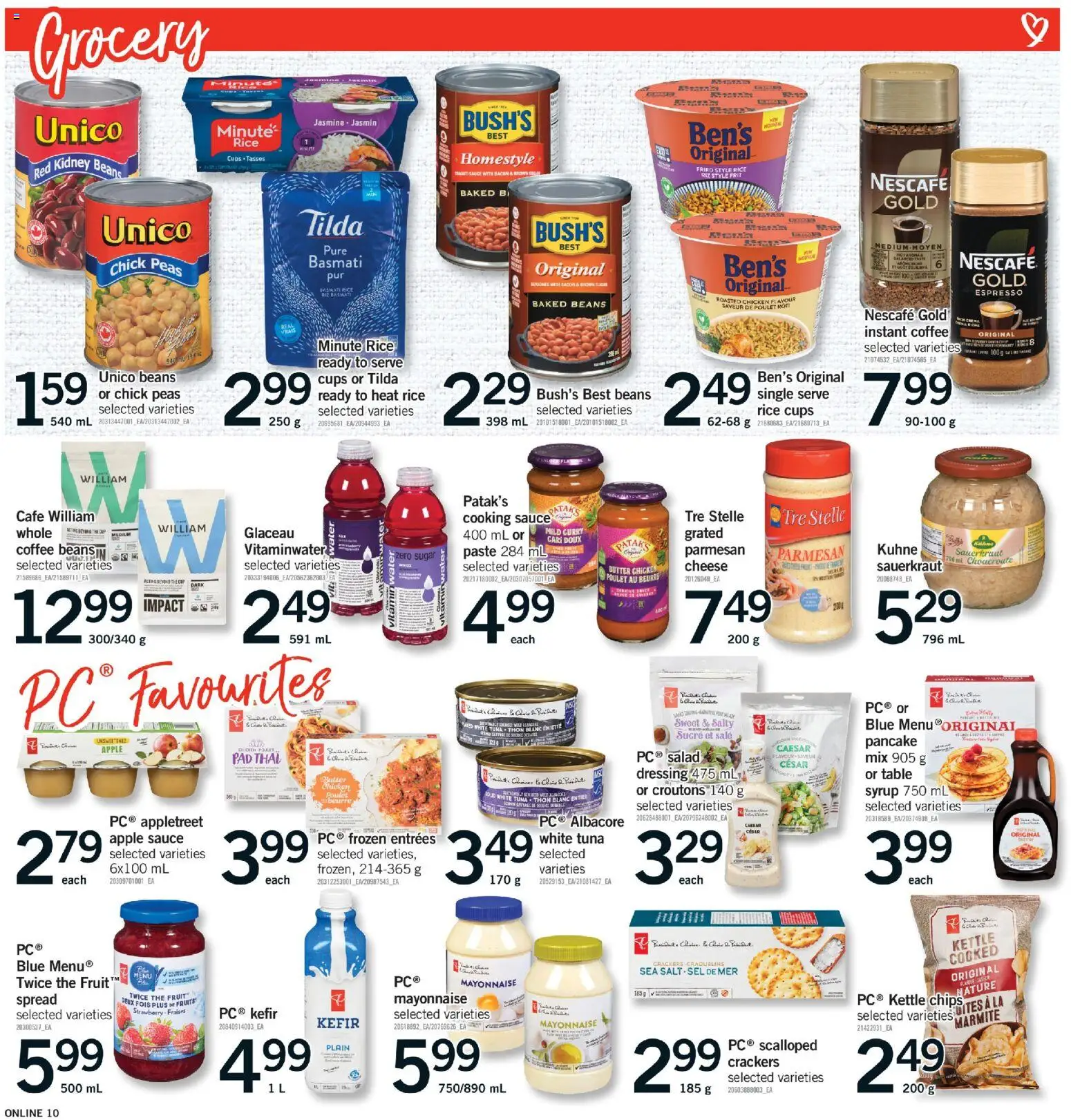 Fortinos flyer valid from 29.01.2026 | Page: 10 | Products: Rice, Salad, Table, Butter