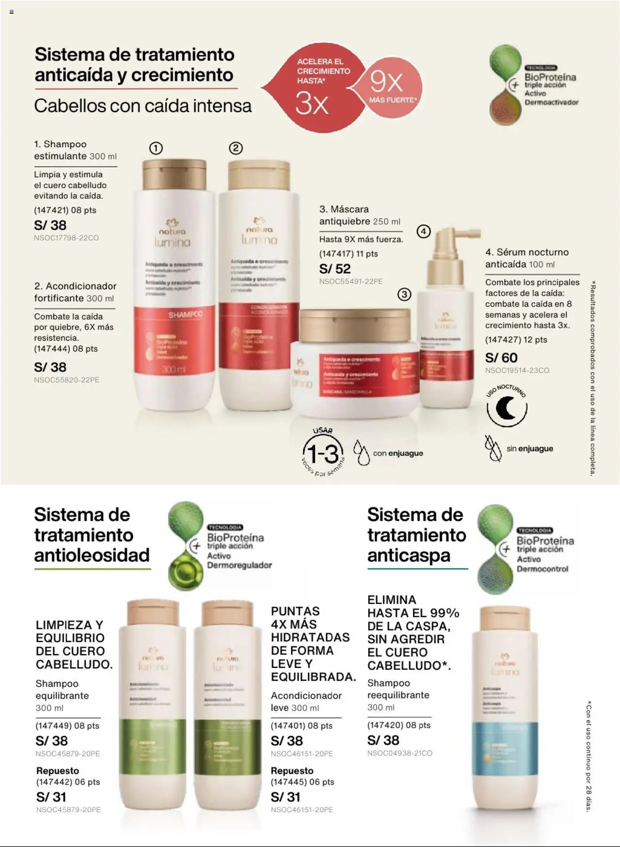 Catálogo Natura válido desde 22.07.2025 | Página: 139 | Productos: Máscara, Shampoo, Acondicionador