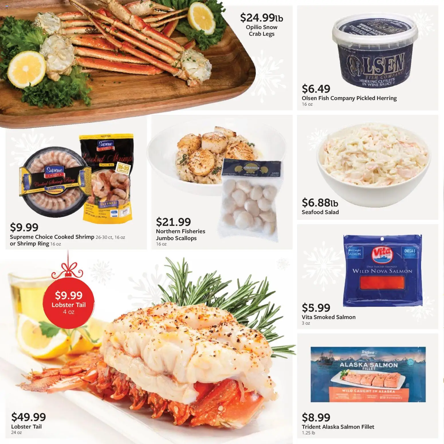 Fareway Monthly Ad - valid from 01.12.2025 | Page: 24 | Products: Wine, Fish, Salad, Sauce