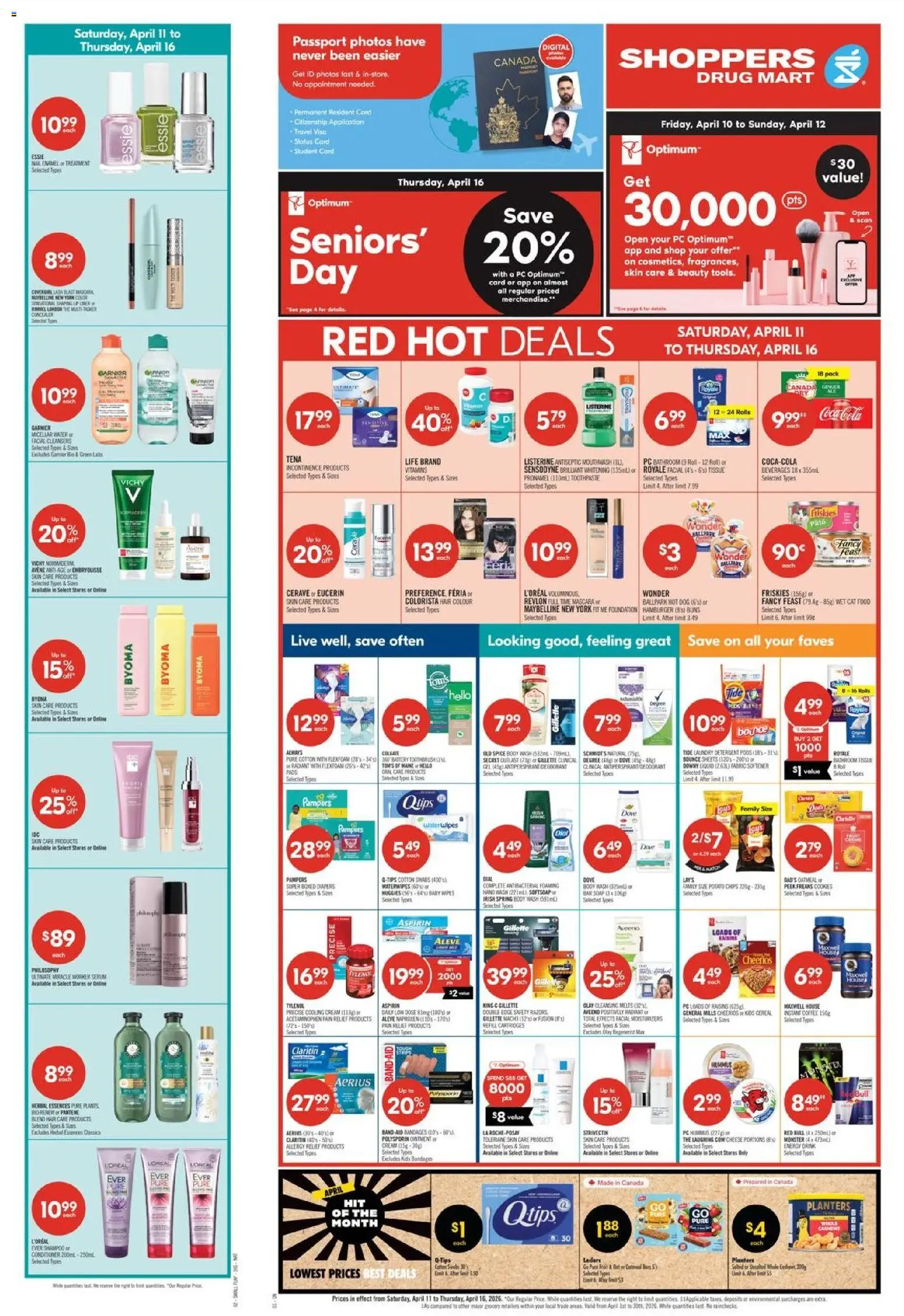 Shoppers flyer valid from 10.04.2026 | Page: 4 | Products: PC, Shampoo, Soap, Body wash